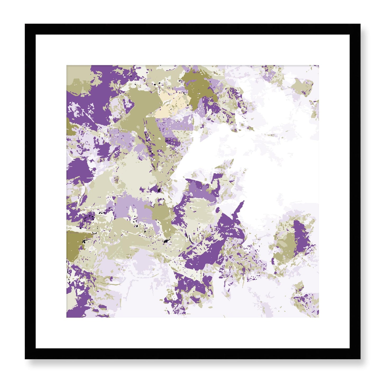 Framed Graphic Art Print, White Mat - 8x8 12x12 16x16 20x20 24x24 28x28 inches | FPS-1250-7695, Prints, Graphic art, Black Frame, 51 x 51 cm ,20 x 20 inches