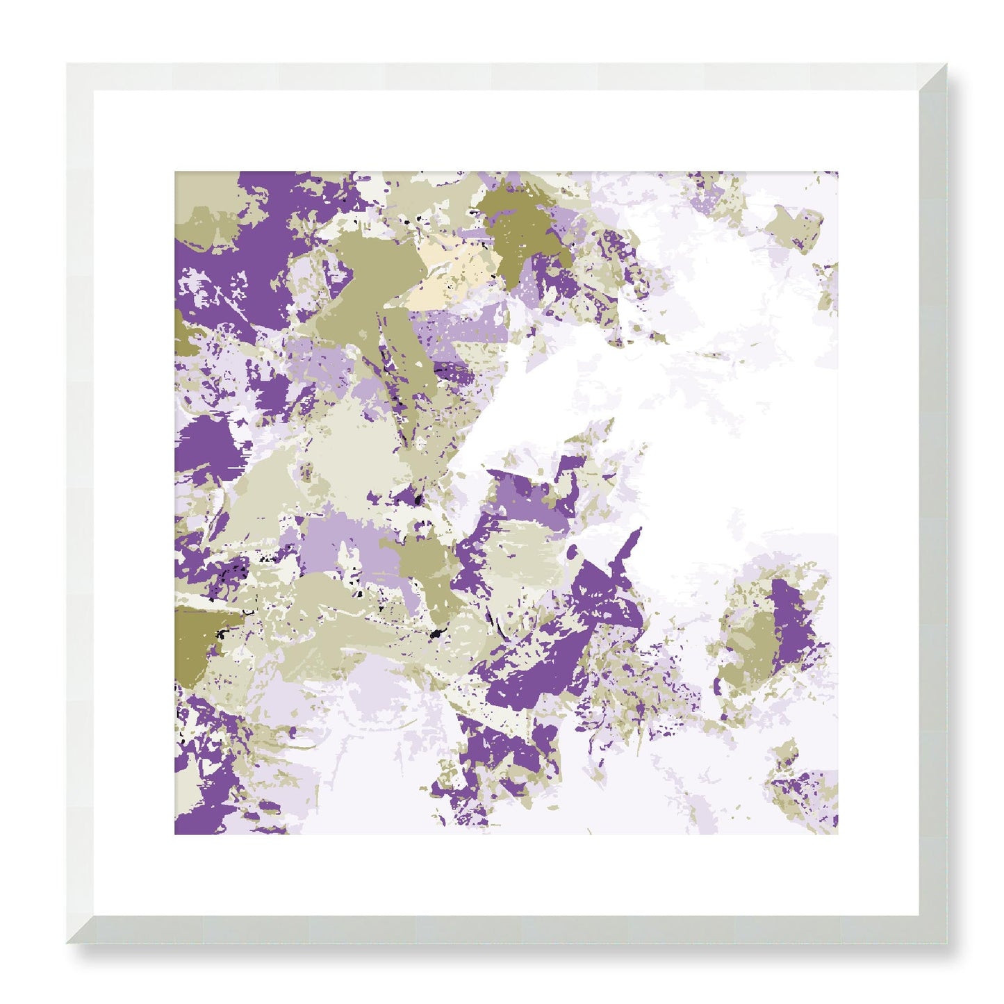 Framed Graphic Art Print, White Mat - 8x8 12x12 16x16 20x20 24x24 28x28 inches | FPS-1250-7695, Prints, Graphic art, White Frame, 51 x 51 cm ,20 x 20 inches