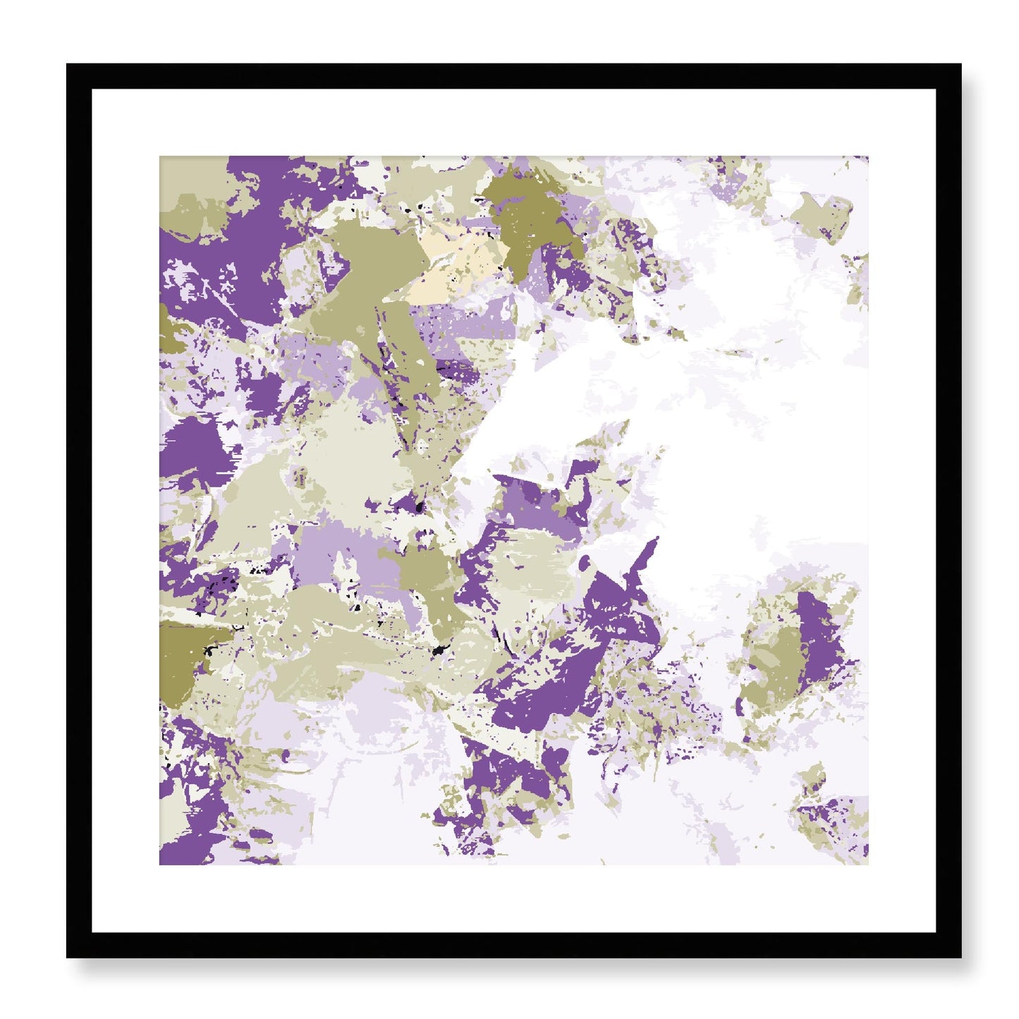 Framed Graphic Art Print, White Mat - 8x8 12x12 16x16 20x20 24x24 28x28 inches | FPS-1250-7695, Prints, Graphic art, Black Frame, 61 x 61 cm ,24 x 24 inches