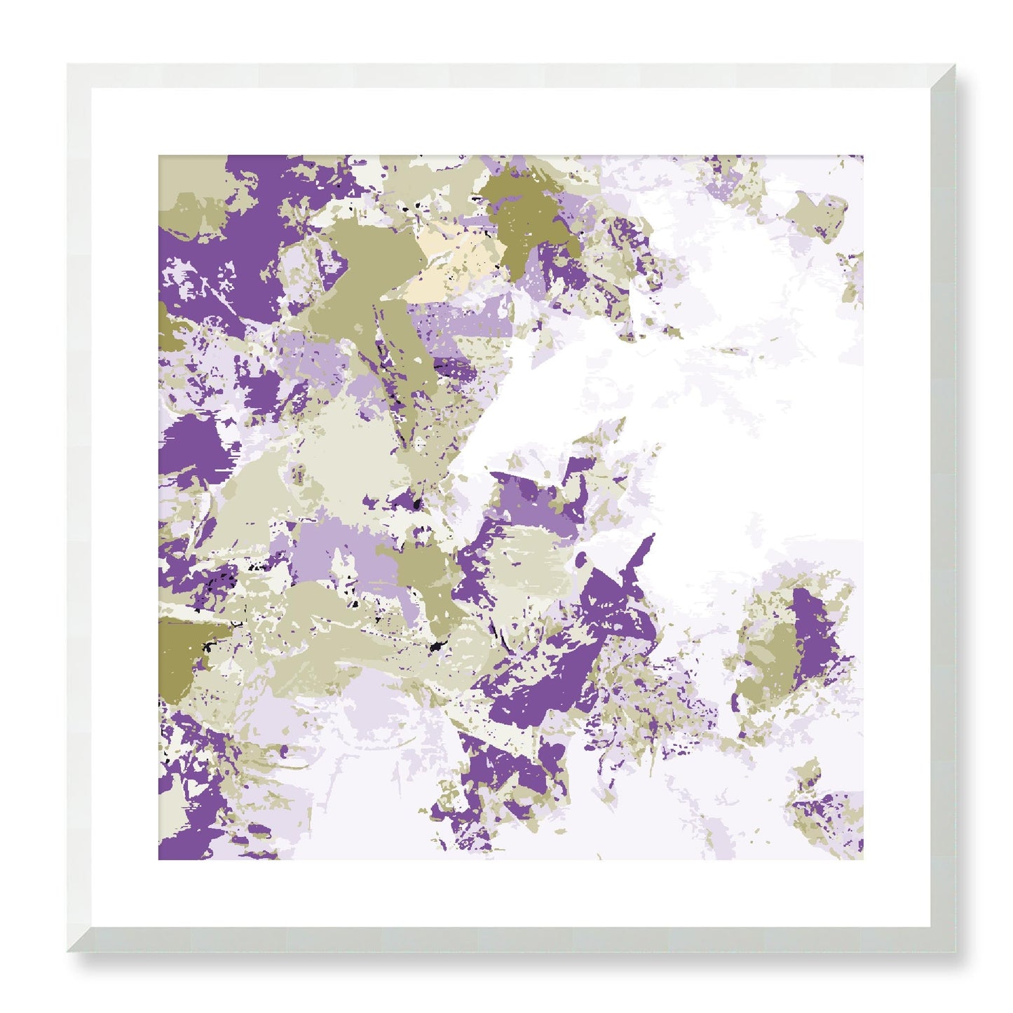 Framed Graphic Art Print, White Mat - 8x8 12x12 16x16 20x20 24x24 28x28 inches | FPS-1250-7695, Prints, Graphic art, White Frame, 61 x 61 cm ,24 x 24 inches