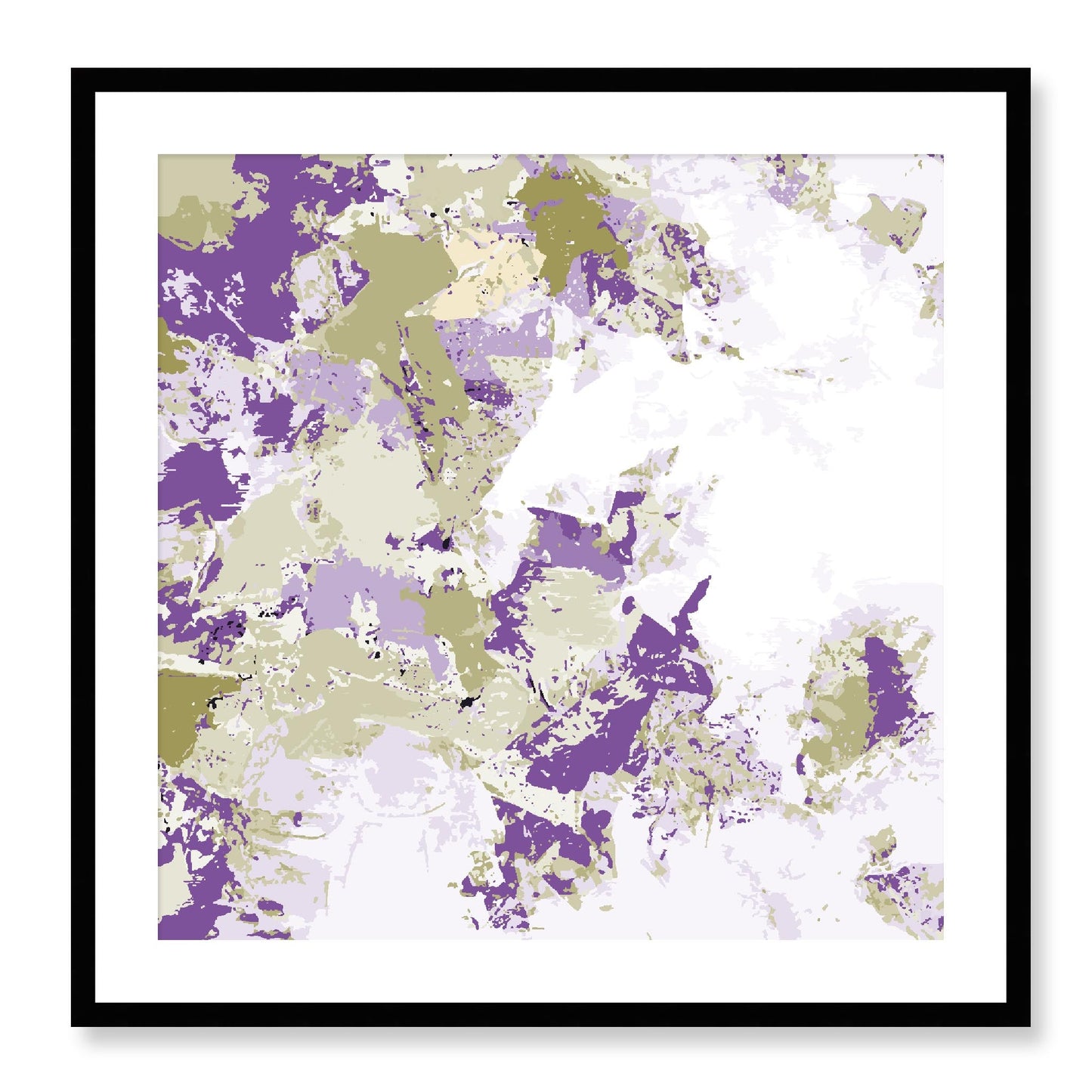 Framed Graphic Art Print, White Mat - 8x8 12x12 16x16 20x20 24x24 28x28 inches | FPS-1250-7695, Prints, Graphic art, Black Frame, 71 x 71 cm ,28 x 28 inches