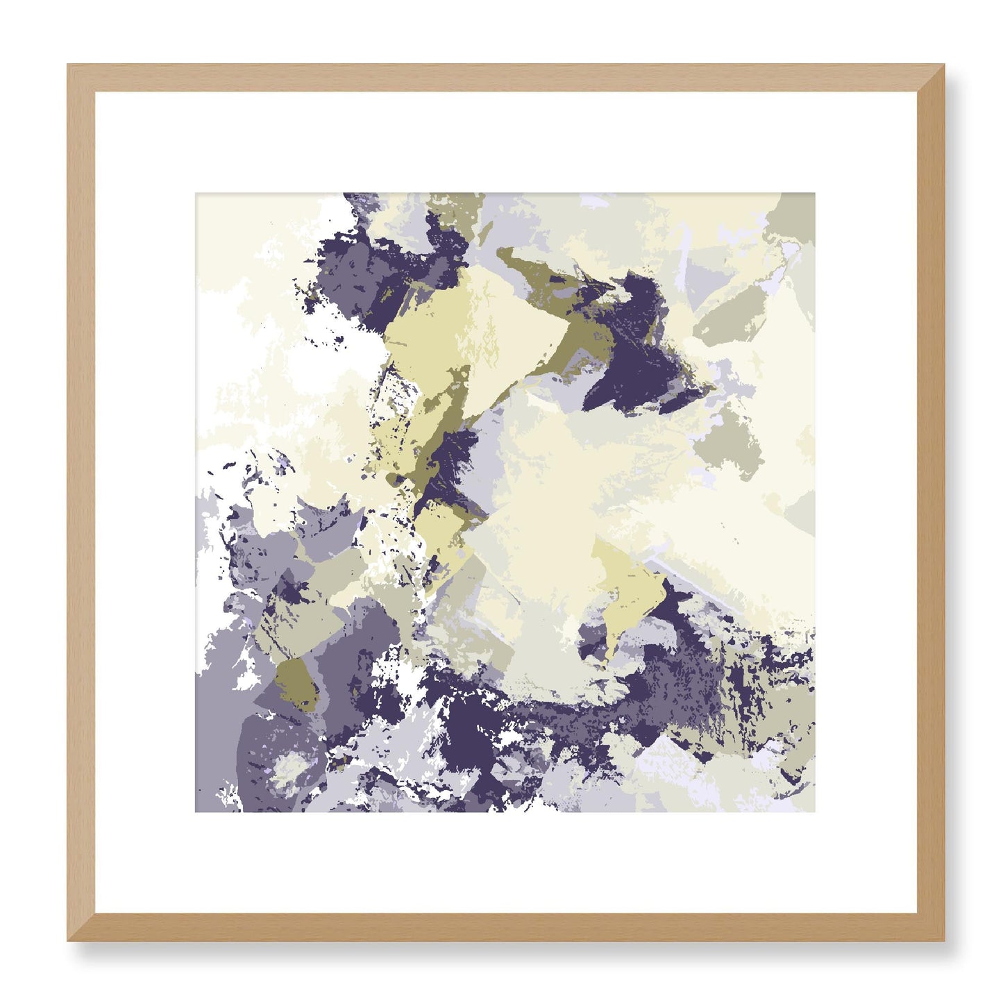 Framed Graphic Art Print, White Mat - 8x8 12x12 16x16 20x20 24x24 28x28 inches | FPS-1260-7691, Prints, Graphic art, Natural Frame, 41 x 41 cm ,16 x 16 inches