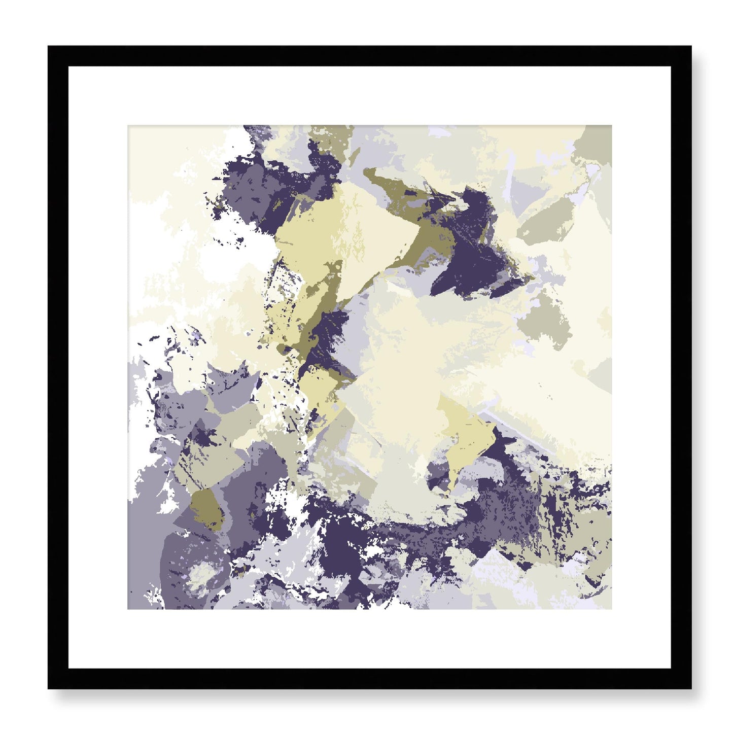 Framed Graphic Art Print, White Mat - 8x8 12x12 16x16 20x20 24x24 28x28 inches | FPS-1260-7691, Prints, Graphic art, Black Frame, 51 x 51 cm ,20 x 20 inches