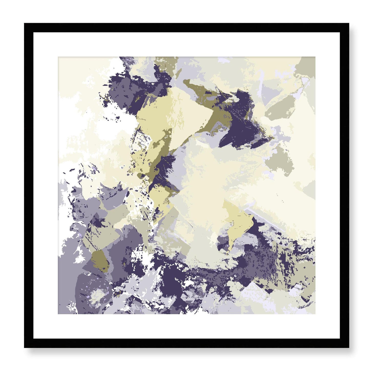 Framed Graphic Art Print, White Mat - 8x8 12x12 16x16 20x20 24x24 28x28 inches | FPS-1260-7691, Prints, Graphic art, Black Frame, 61 x 61 cm ,24 x 24 inches