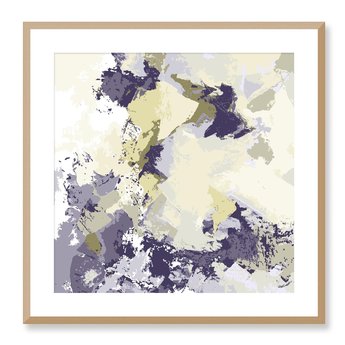 Framed Graphic Art Print, White Mat - 8x8 12x12 16x16 20x20 24x24 28x28 inches | FPS-1260-7691, Prints, Graphic art, Natural Frame, 61 x 61 cm ,24 x 24 inches