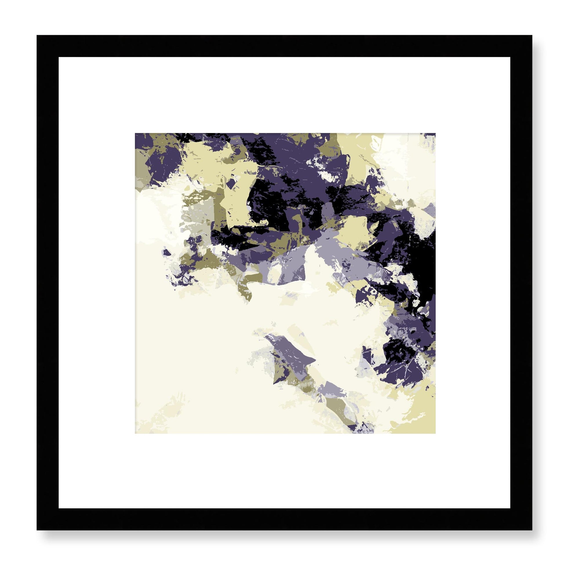 Framed Graphic Art Print, White Mat - 8x8 12x12 16x16 20x20 24x24 28x28 inches | FPS-1260-7693, Prints, Graphic art, Black Frame, 30 x 30 cm ,12 x 12 inches