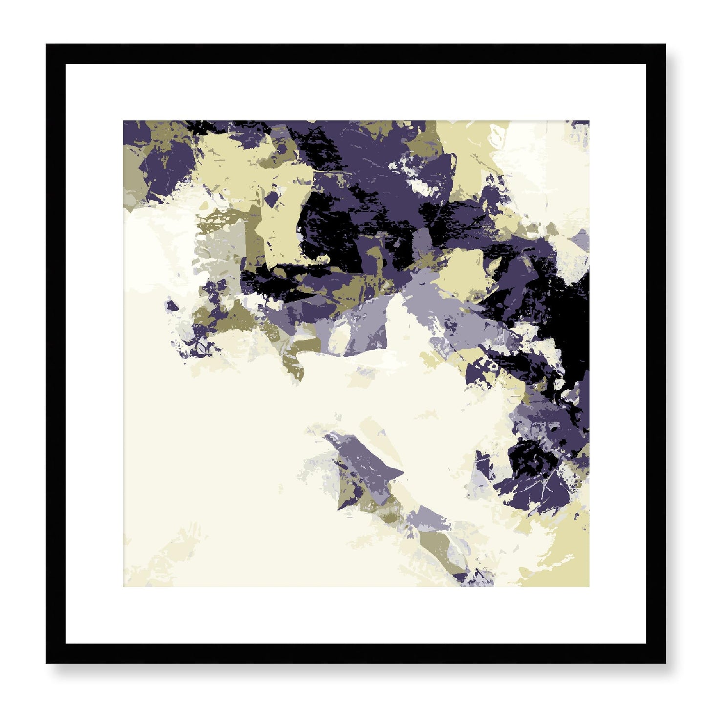 Framed Graphic Art Print, White Mat - 8x8 12x12 16x16 20x20 24x24 28x28 inches | FPS-1260-7693, Prints, Graphic art, Black Frame, 51 x 51 cm ,20 x 20 inches