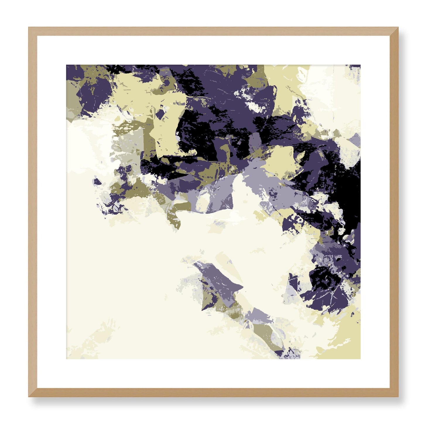 Framed Graphic Art Print, White Mat - 8x8 12x12 16x16 20x20 24x24 28x28 inches | FPS-1260-7693, Prints, Graphic art, Natural Frame, 61 x 61 cm ,24 x 24 inches