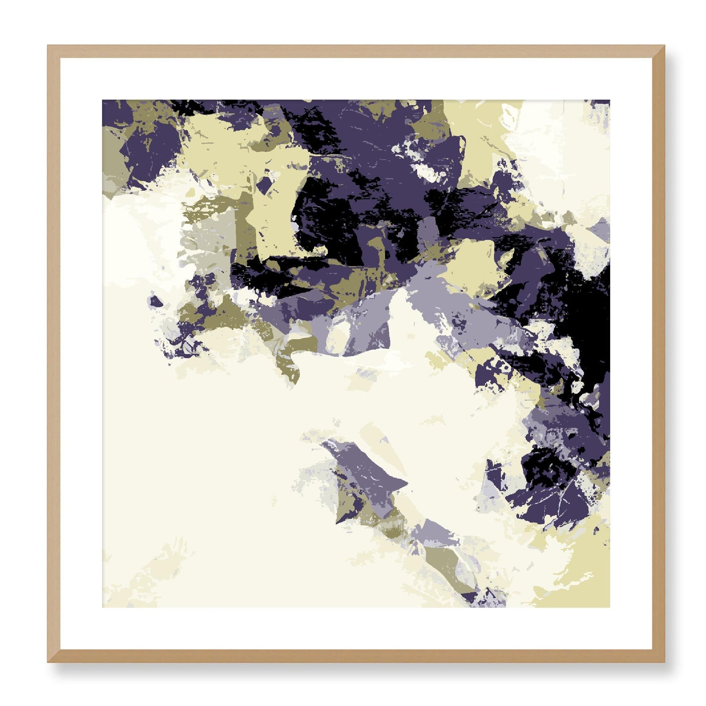 Framed Graphic Art Print, White Mat - 8x8 12x12 16x16 20x20 24x24 28x28 inches | FPS-1260-7693, Prints, Graphic art, Natural Frame, 71 x 71 cm ,28 x 28 inches