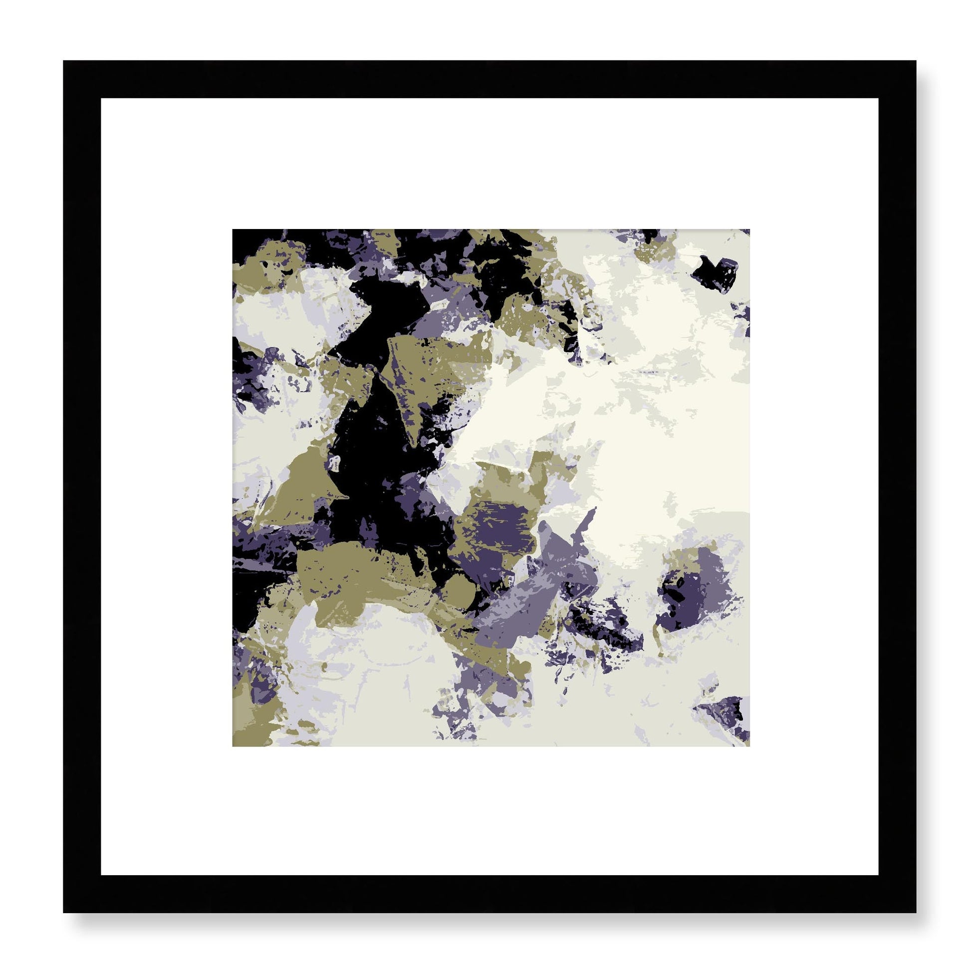 Framed Graphic Art Print, White Mat - 8x8 12x12 16x16 20x20 24x24 28x28 inches | FPS-1260-7695, Prints, Graphic art, Black Frame, 30 x 30 cm ,12 x 12 inches