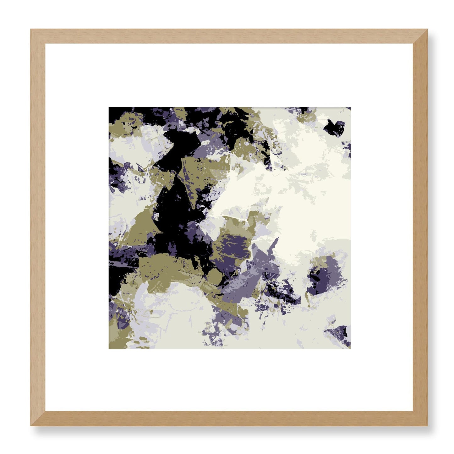 Framed Graphic Art Print, White Mat - 8x8 12x12 16x16 20x20 24x24 28x28 inches | FPS-1260-7695, Prints, Graphic art, Natural Frame, 30 x 30 cm ,12 x 12 inches