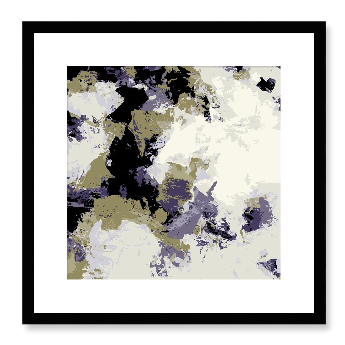 Framed Graphic Art Print, White Mat - 8x8 12x12 16x16 20x20 24x24 28x28 inches | FPS-1260-7695, Prints, Graphic art, Black Frame, 41 x 41 cm ,16 x 16 inches