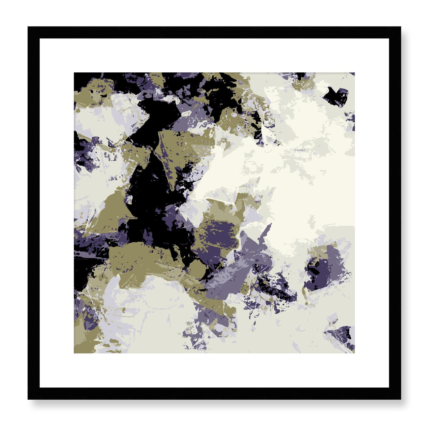 Framed Graphic Art Print, White Mat - 8x8 12x12 16x16 20x20 24x24 28x28 inches | FPS-1260-7695, Prints, Graphic art, Black Frame, 51 x 51 cm ,20 x 20 inches