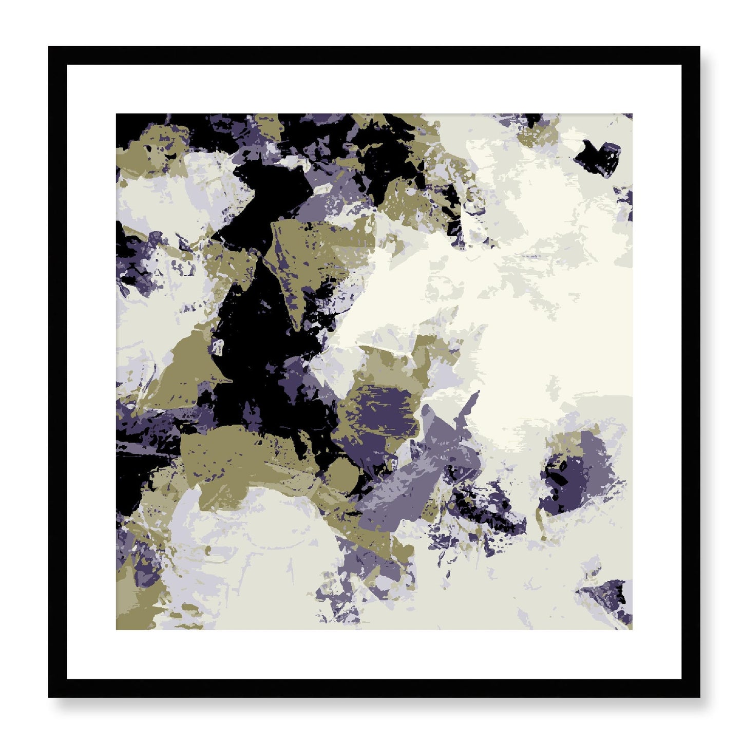 Framed Graphic Art Print, White Mat - 8x8 12x12 16x16 20x20 24x24 28x28 inches | FPS-1260-7695, Prints, Graphic art, Black Frame, 61 x 61 cm ,24 x 24 inches