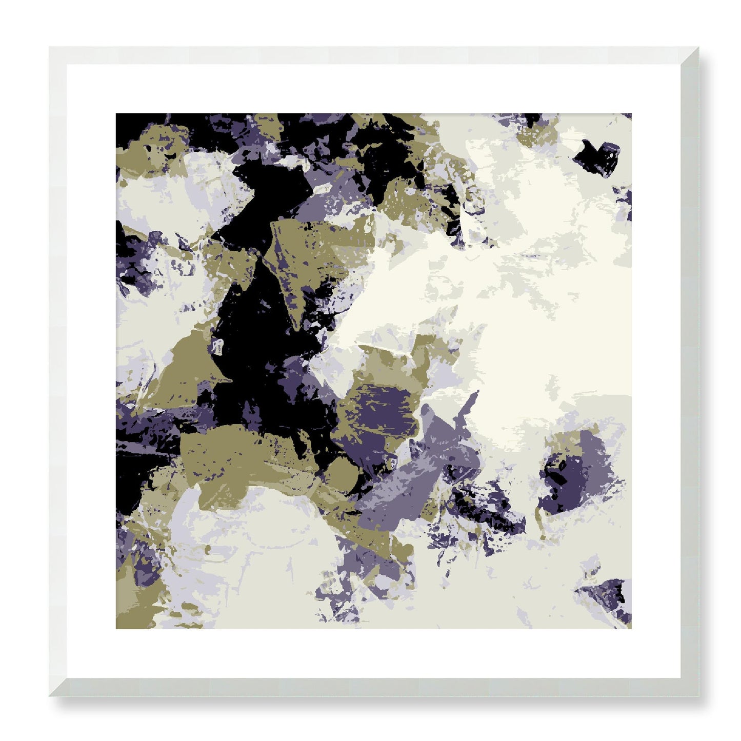 Framed Graphic Art Print, White Mat - 8x8 12x12 16x16 20x20 24x24 28x28 inches | FPS-1260-7695, Prints, Graphic art, White Frame, 61 x 61 cm ,24 x 24 inches