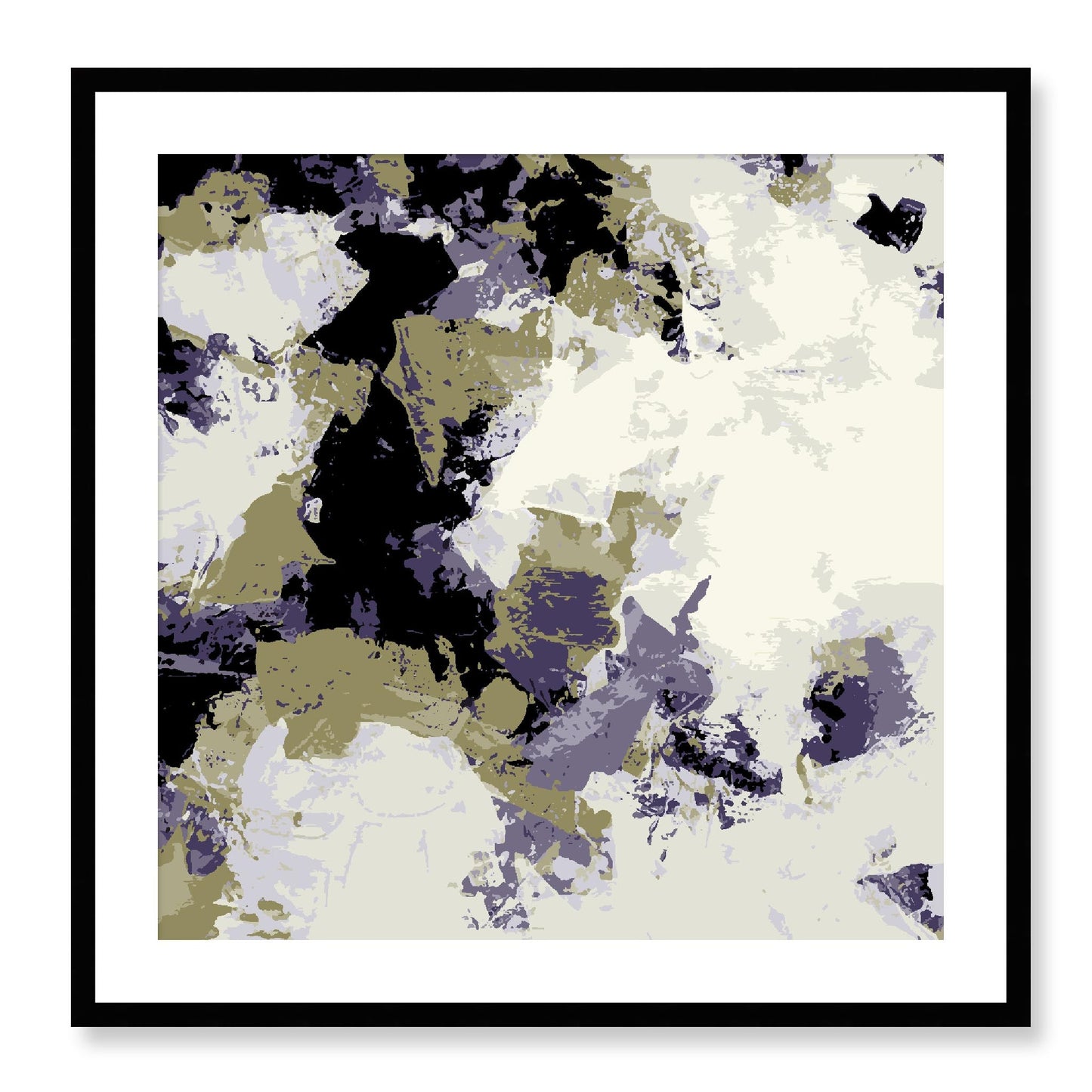 Framed Graphic Art Print, White Mat - 8x8 12x12 16x16 20x20 24x24 28x28 inches | FPS-1260-7695, Prints, Graphic art, Black Frame, 71 x 71 cm ,28 x 28 inches