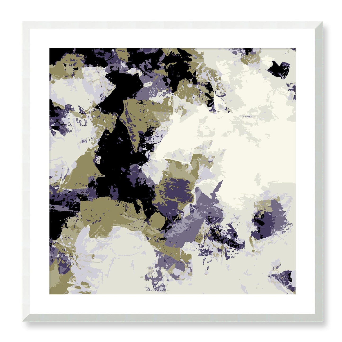 Framed Graphic Art Print, White Mat - 8x8 12x12 16x16 20x20 24x24 28x28 inches | FPS-1260-7695, Prints, Graphic art, White Frame, 71 x 71 cm ,28 x 28 inches