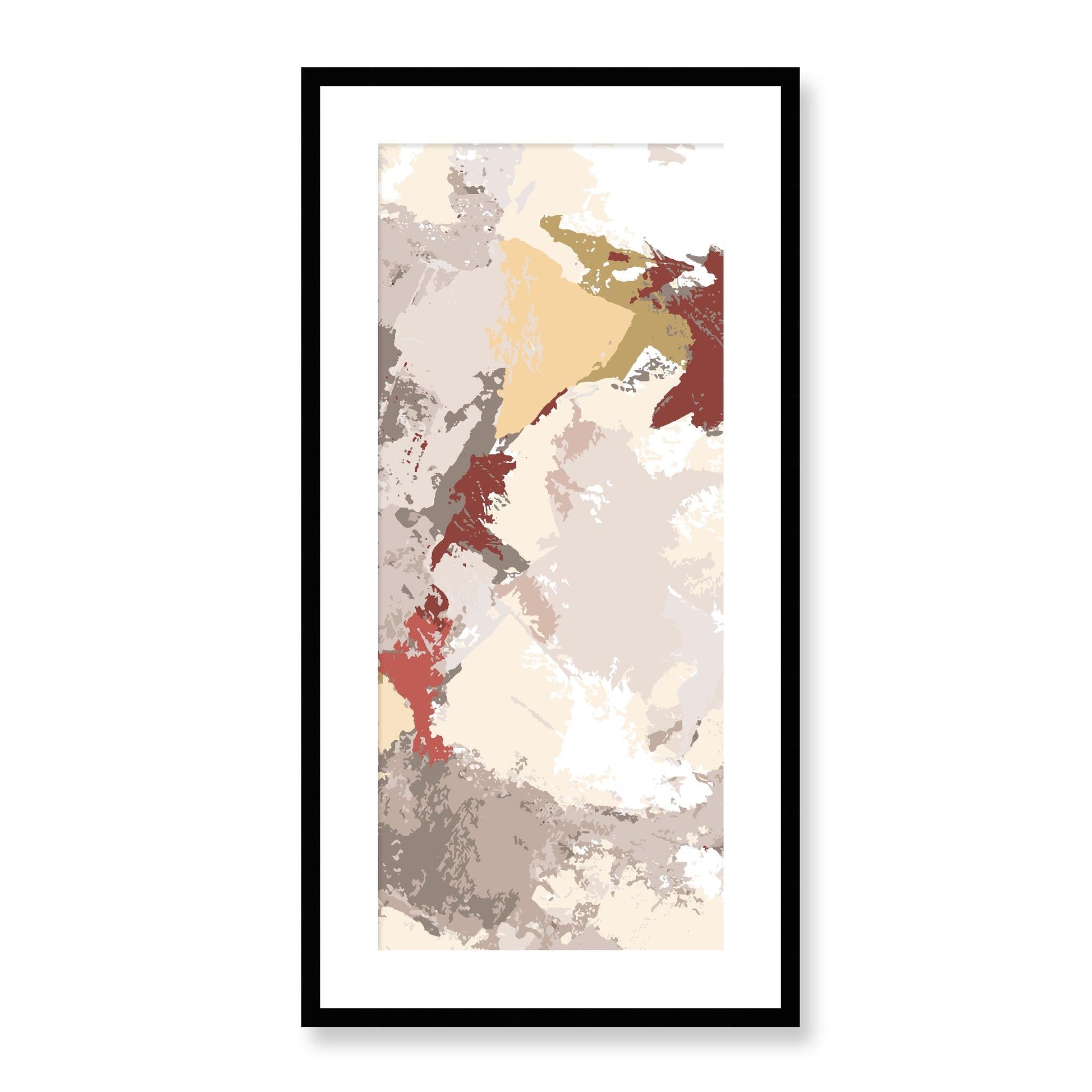Framed Graphic Art Print, White Mat - 16x33 inches | FP-1130-7691, Prints, Graphic art, Black Frame, 41 x 81 cm ,16 x 32 inches