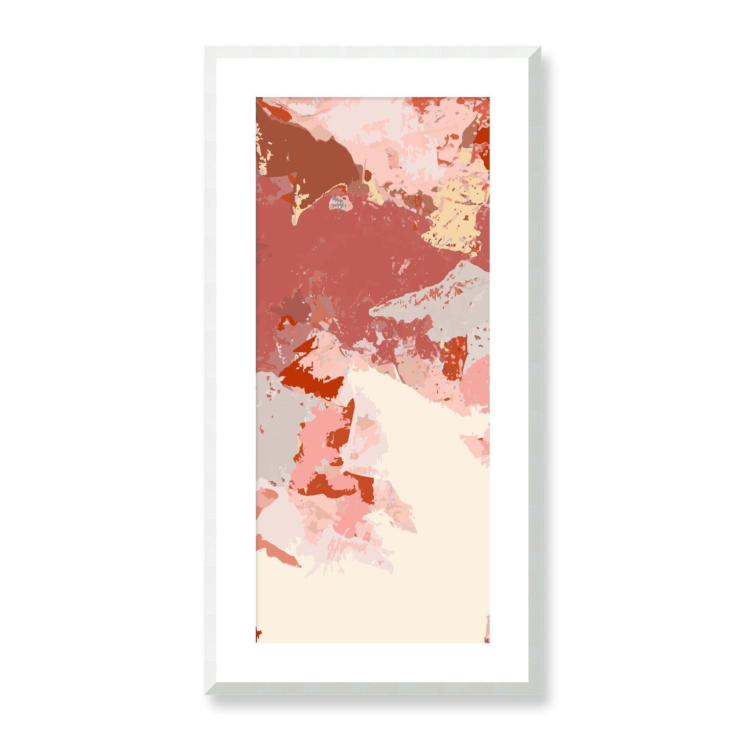 Framed Graphic Art Print, White Mat - 16x33 inches | FP-1130-7692, Prints, Graphic art, White Frame, 41 x 81 cm ,16 x 32 inches