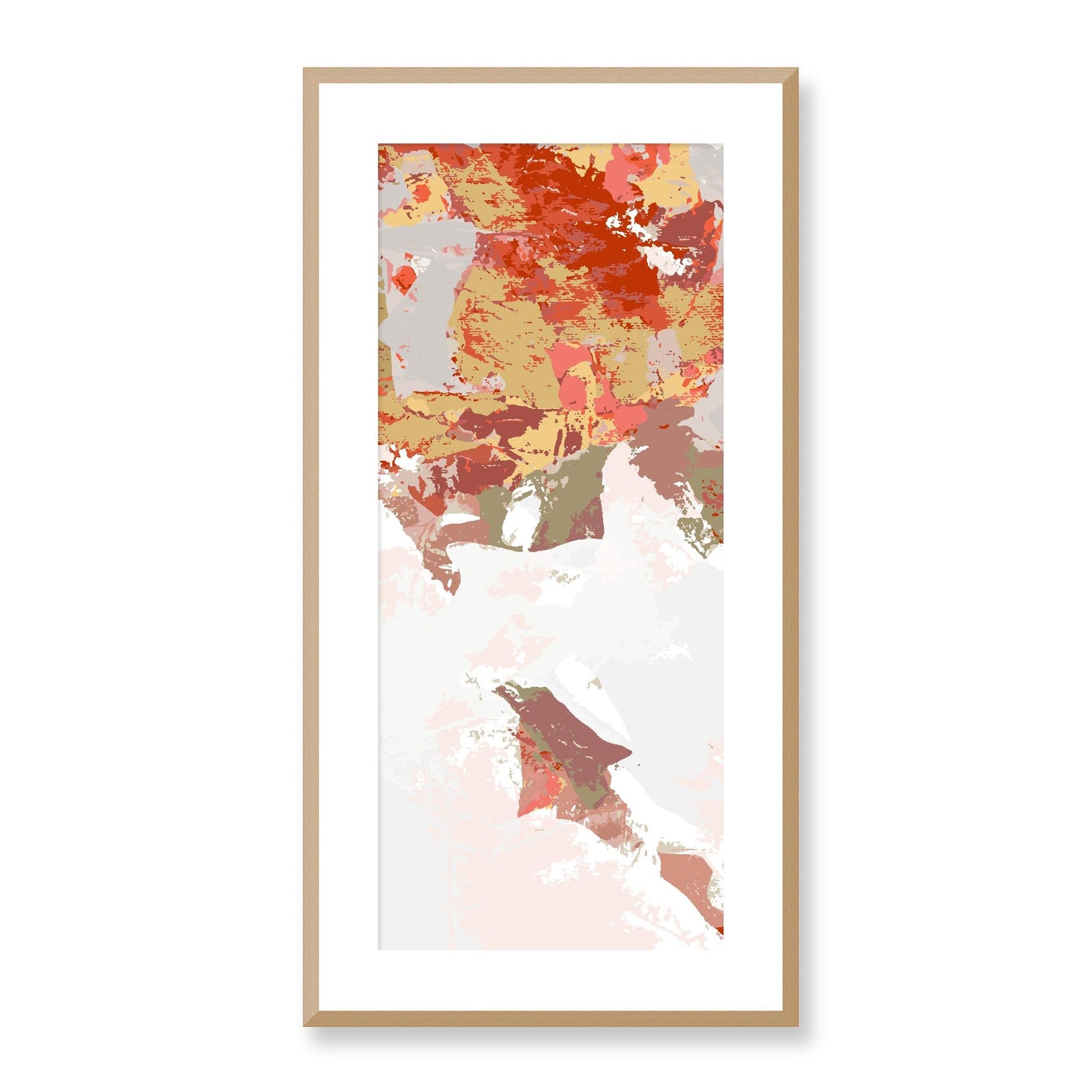 Framed Graphic Art Print, White Mat - 16x33 inches | FP-1130-7693, Prints, Graphic art, Natural Frame, 41 x 81 cm ,16 x 32 inches