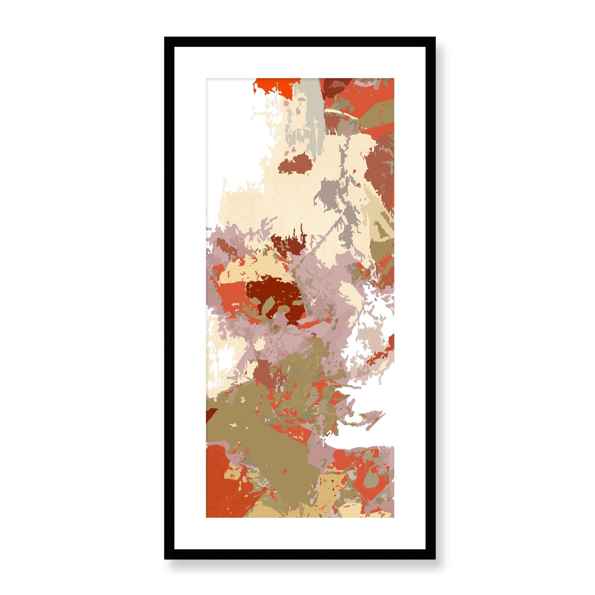 Framed Graphic Art Print, White Mat - 16x33 inches | FP-1130-7694, Prints, Graphic art, Black Frame, 41 x 81 cm ,16 x 32 inches