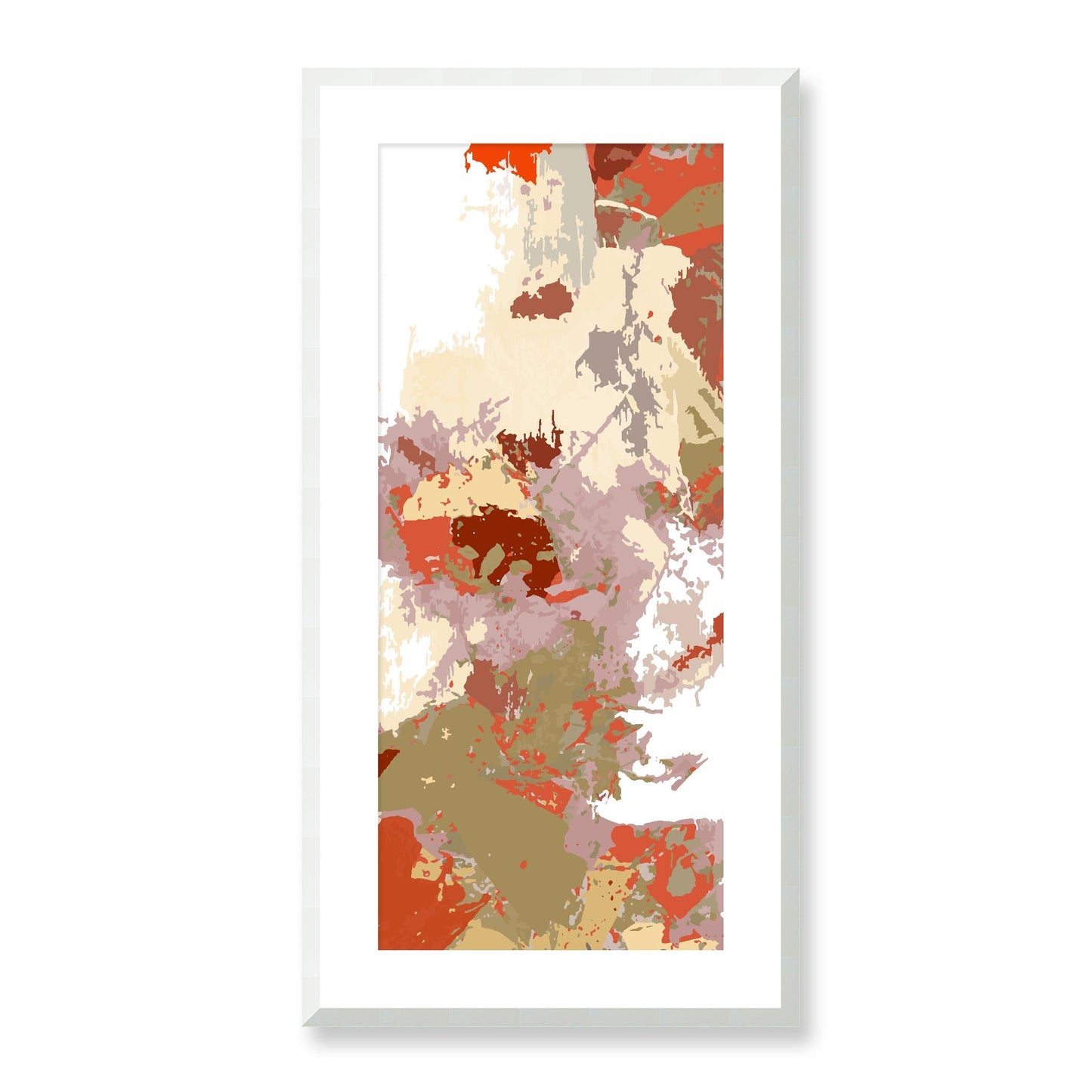 Framed Graphic Art Print, White Mat - 16x33 inches | FP-1130-7694, Prints, Graphic art, White Frame, 41 x 81 cm ,16 x 32 inches