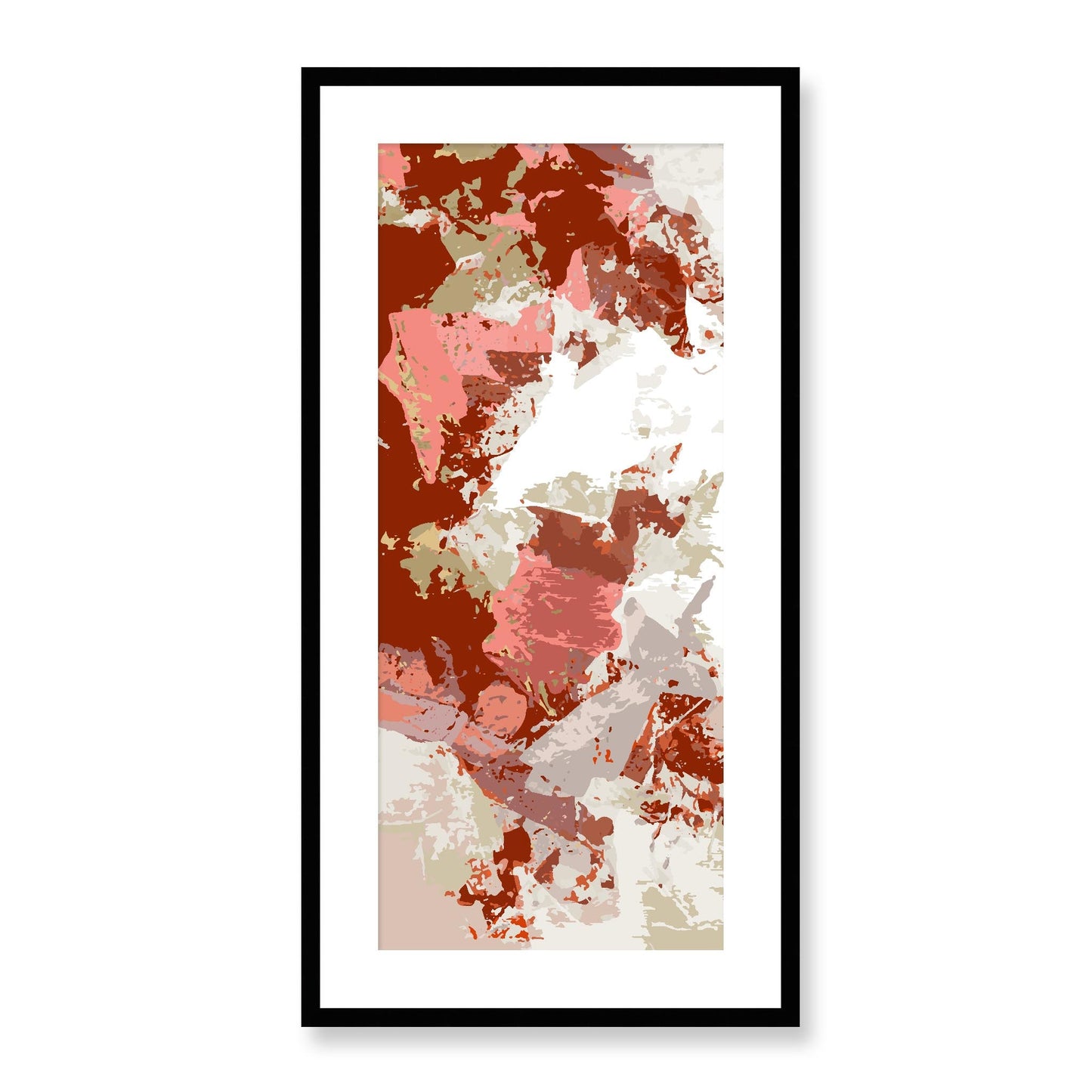 Framed Graphic Art Print, White Mat - 16x33 inches | FP-1130-7695, Prints, Graphic art, Black Frame, 41 x 81 cm ,16 x 32 inches