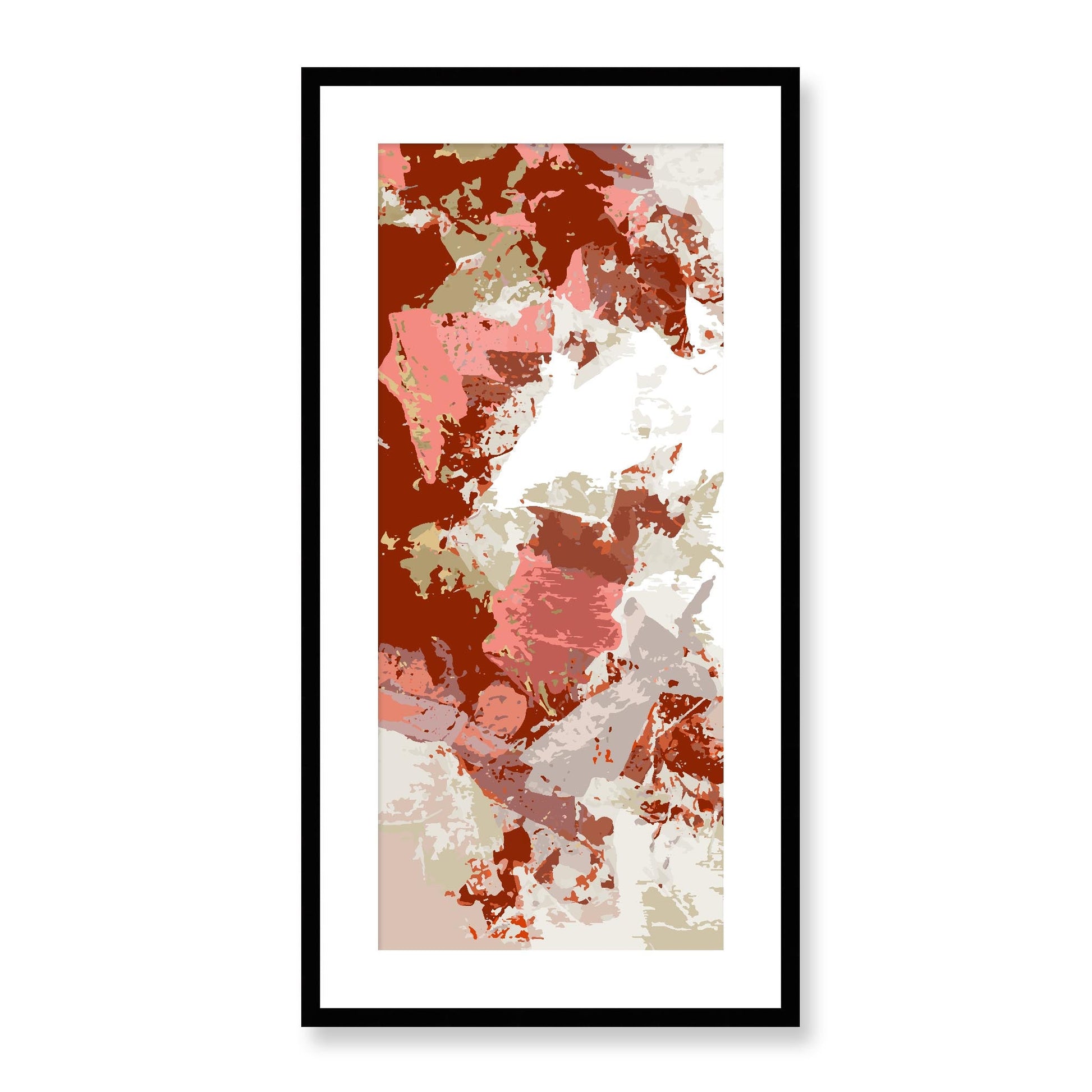 Framed Graphic Art Print, White Mat - 16x33 inches | FP-1130-7695, Prints, Graphic art, Black Frame, 41 x 81 cm ,16 x 32 inches