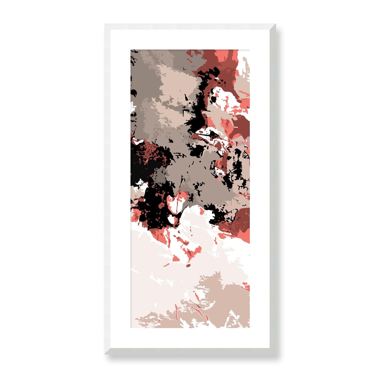 Framed Graphic Art Print, White Mat - 16x33 inches | FP-1130-7696, Prints, Graphic art, White Frame, 41 x 81 cm ,16 x 32 inches