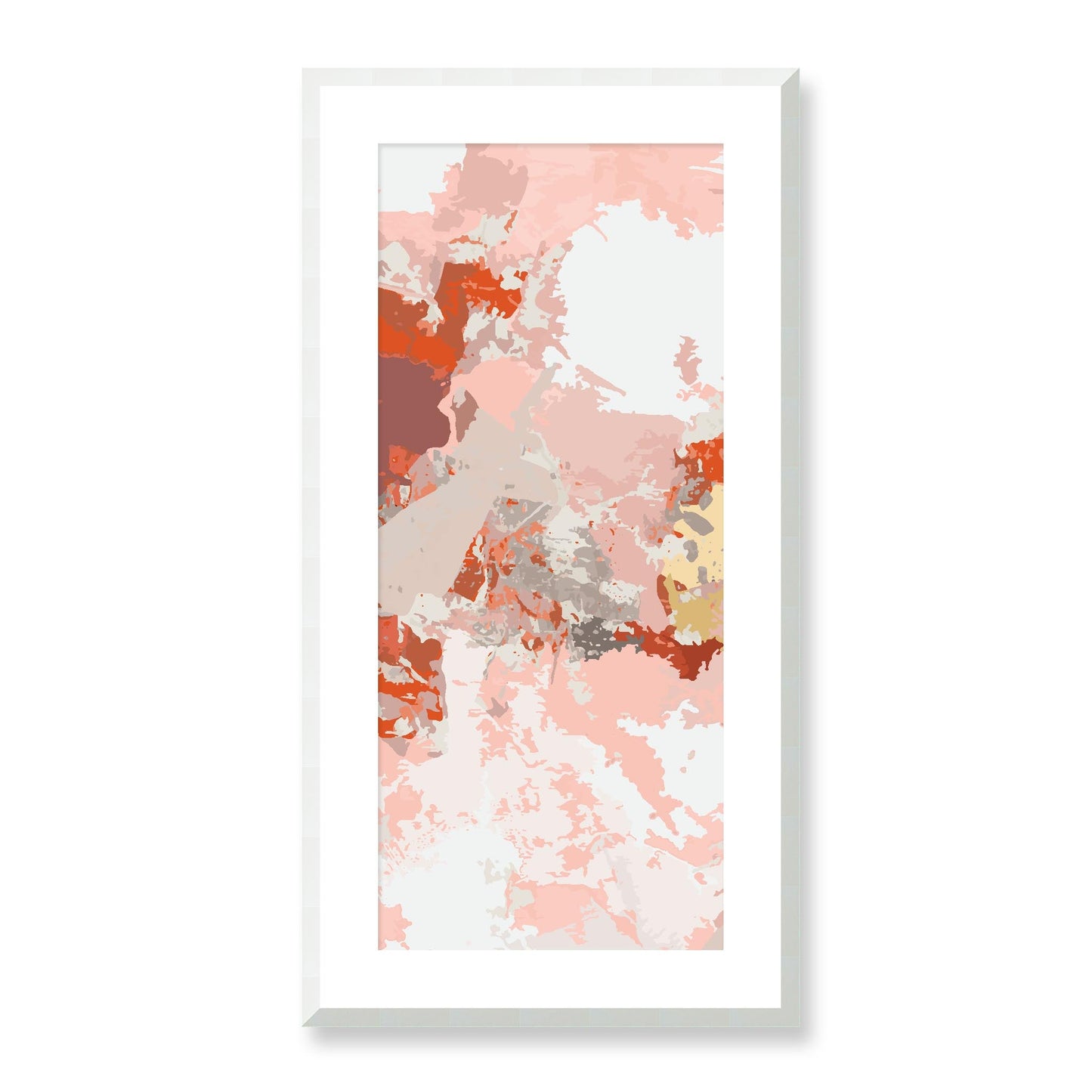 Framed Graphic Art Print, White Mat - 16x33 inches | FP-1130-7698, Prints, Graphic art, White Frame, 41 x 81 cm ,16 x 32 inches