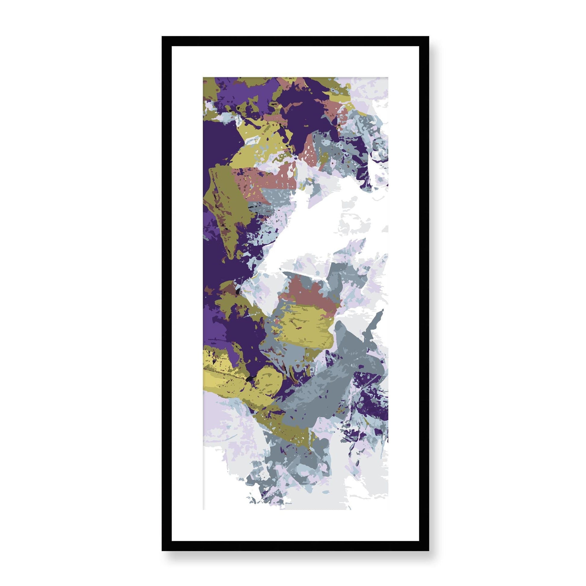 Framed Graphic Art Print, White Mat - 16x33 inches | FP-1140-7695, Prints, Graphic art, Black Frame, 41 x 81 cm ,16 x 32 inches