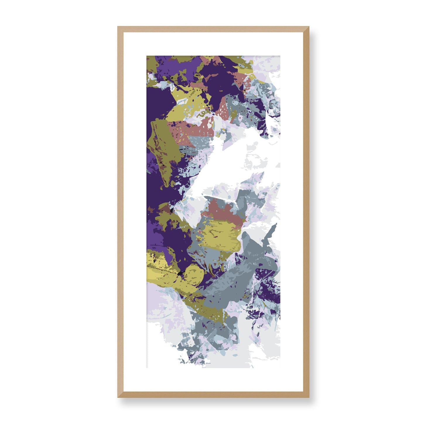 Framed Graphic Art Print, White Mat - 16x33 inches | FP-1140-7695, Prints, Graphic art, Natural Frame, 41 x 81 cm ,16 x 32 inches