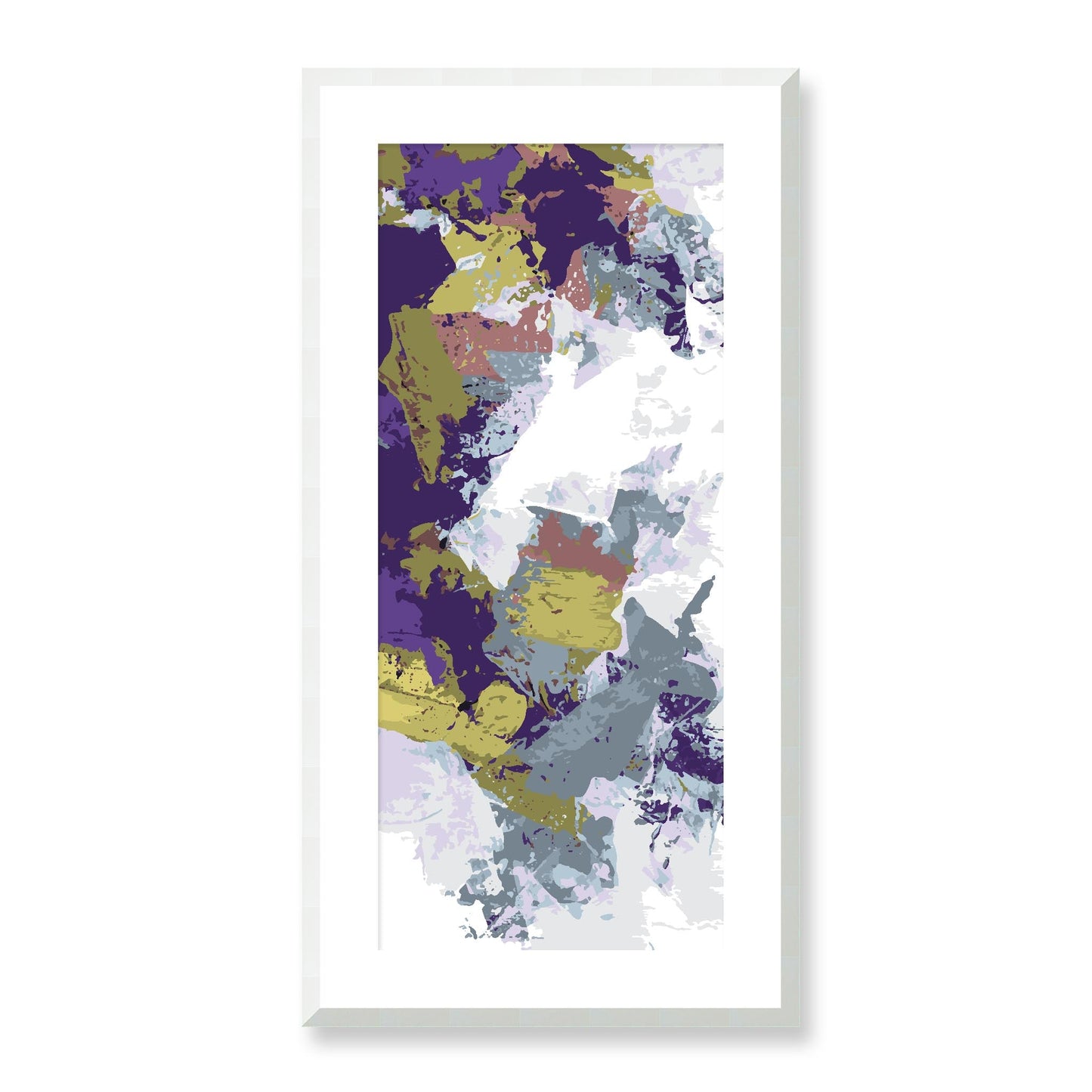 Framed Graphic Art Print, White Mat - 16x33 inches | FP-1140-7695, Prints, Graphic art, White Frame, 41 x 81 cm ,16 x 32 inches