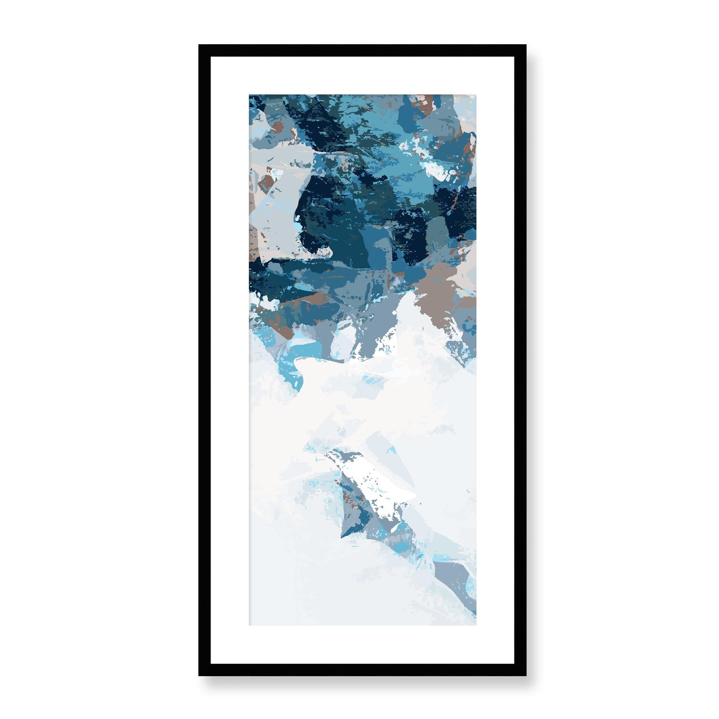 Framed Graphic Art Print, White Mat - 16x33 inches | FP-1150-7693, Prints, Graphic art, Black Frame, 41 x 81 cm ,16 x 32 inches