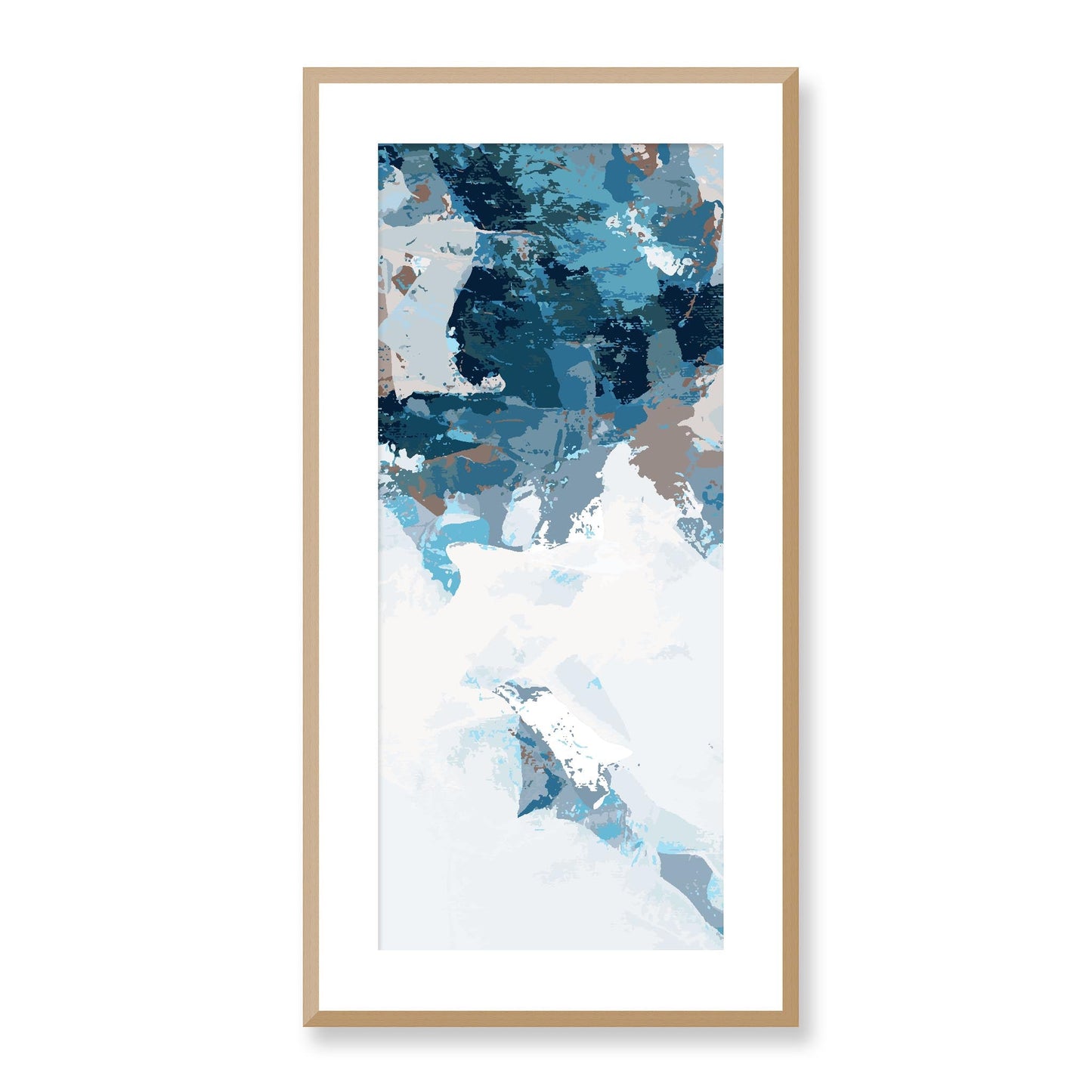 Framed Graphic Art Print, White Mat - 16x33 inches | FP-1150-7693, Prints, Graphic art, Natural Frame, 41 x 81 cm ,16 x 32 inches