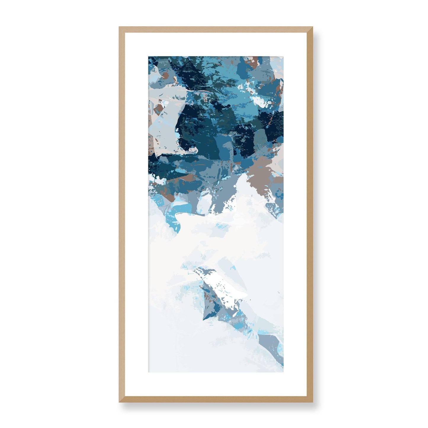 Framed Graphic Art Print, White Mat - 16x33 inches | FP-1150-7693, Prints, Graphic art, Natural Frame, 41 x 81 cm ,16 x 32 inches