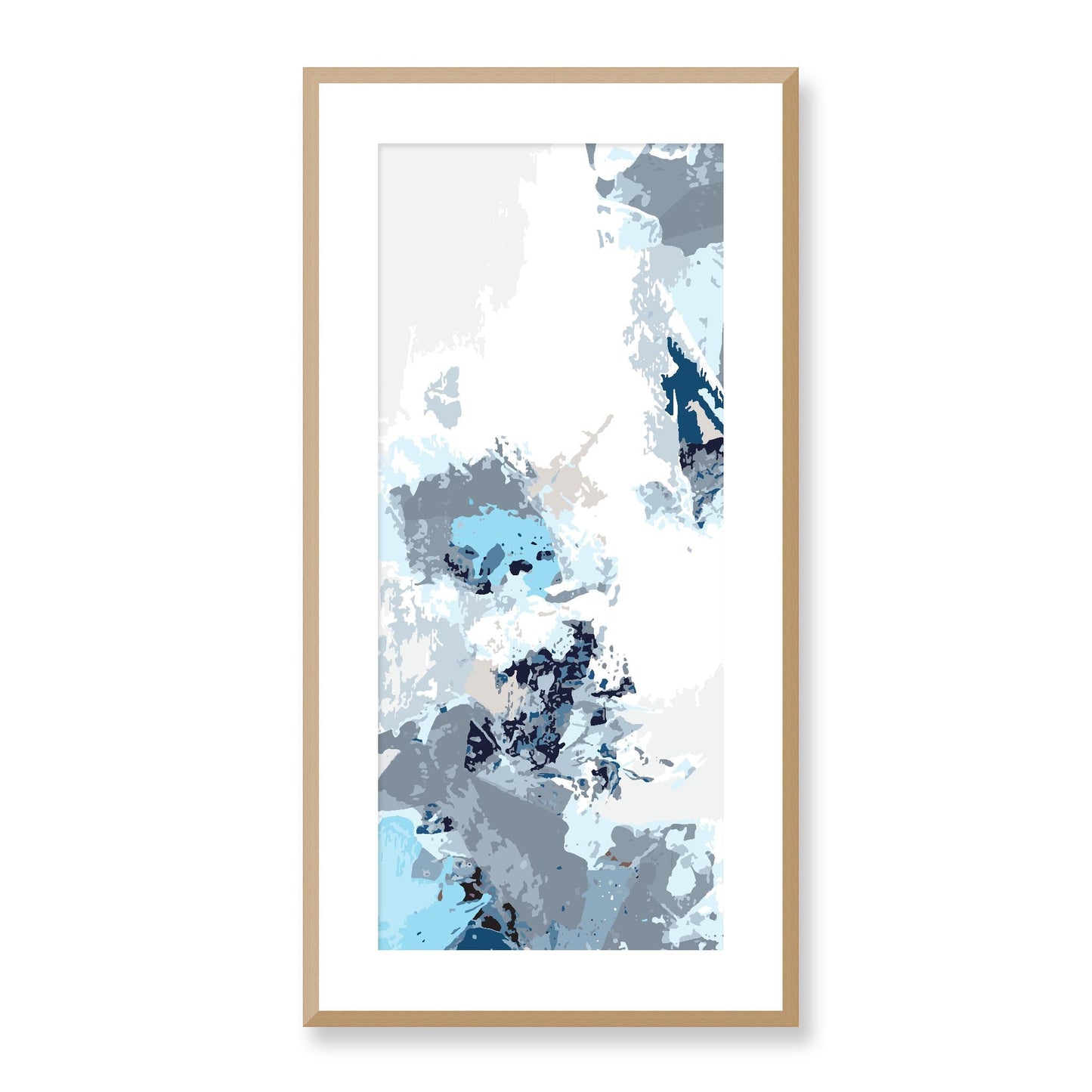 Framed Graphic Art Print, White Mat - 16x33 inches | FP-1150-7694, Prints, Graphic art, Natural Frame, 41 x 81 cm ,16 x 32 inches