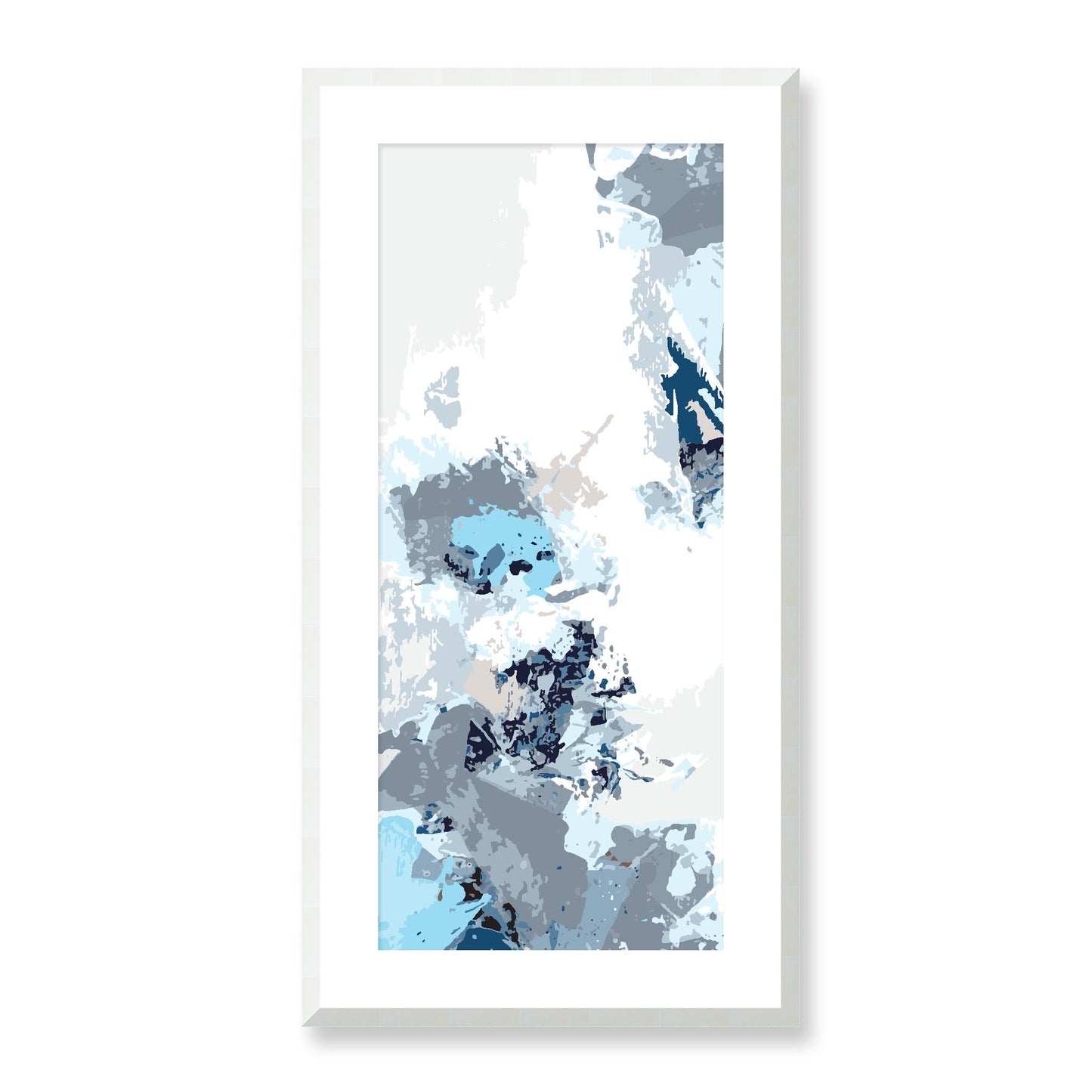 Framed Graphic Art Print, White Mat - 16x33 inches | FP-1150-7694, Prints, Graphic art, White Frame, 41 x 81 cm ,16 x 32 inches