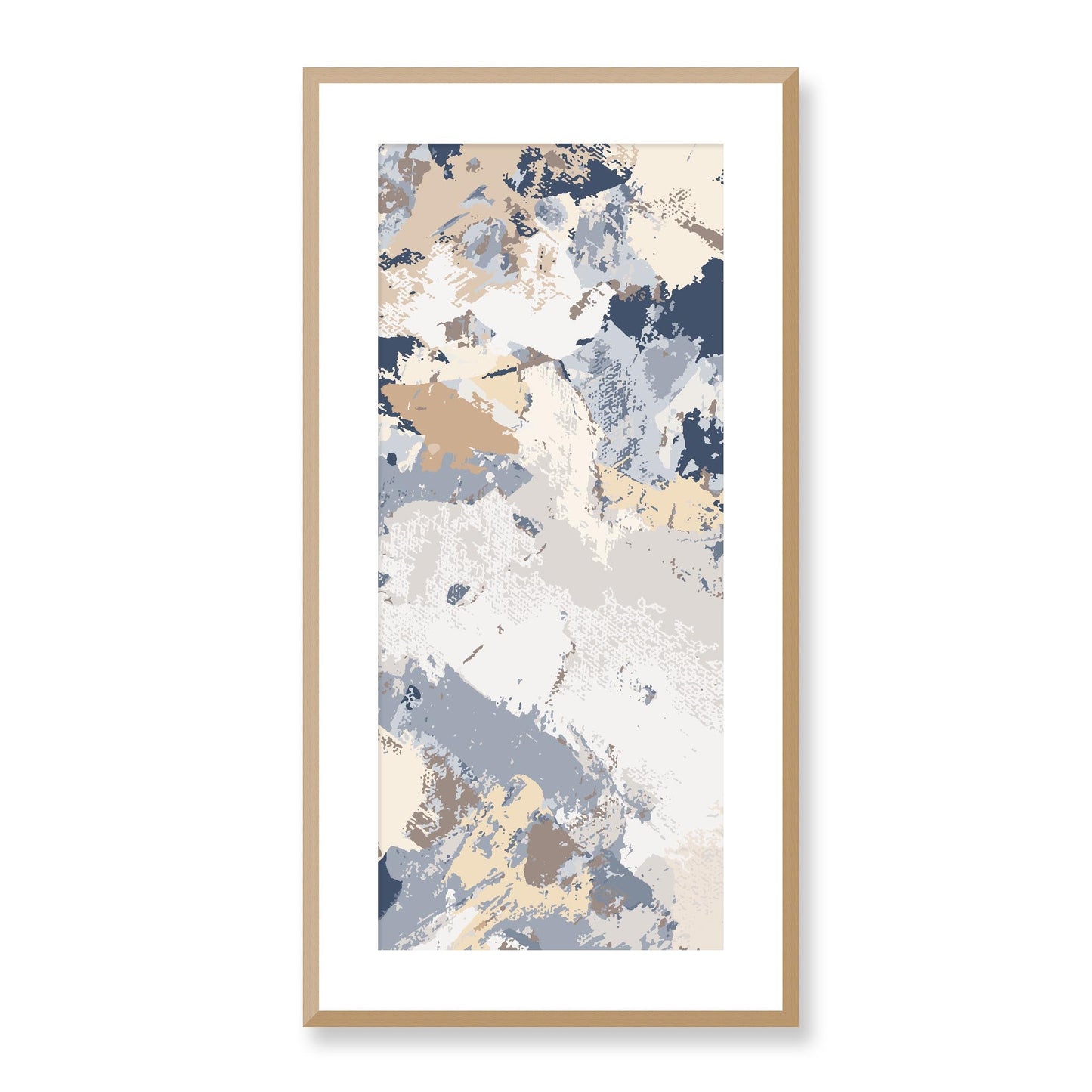 Framed Graphic Art Print, White Mat - 16x33 inches | FP-1160-7689, Prints, Graphic art, Natural Frame, 41 x 81 cm ,16 x 32 inches