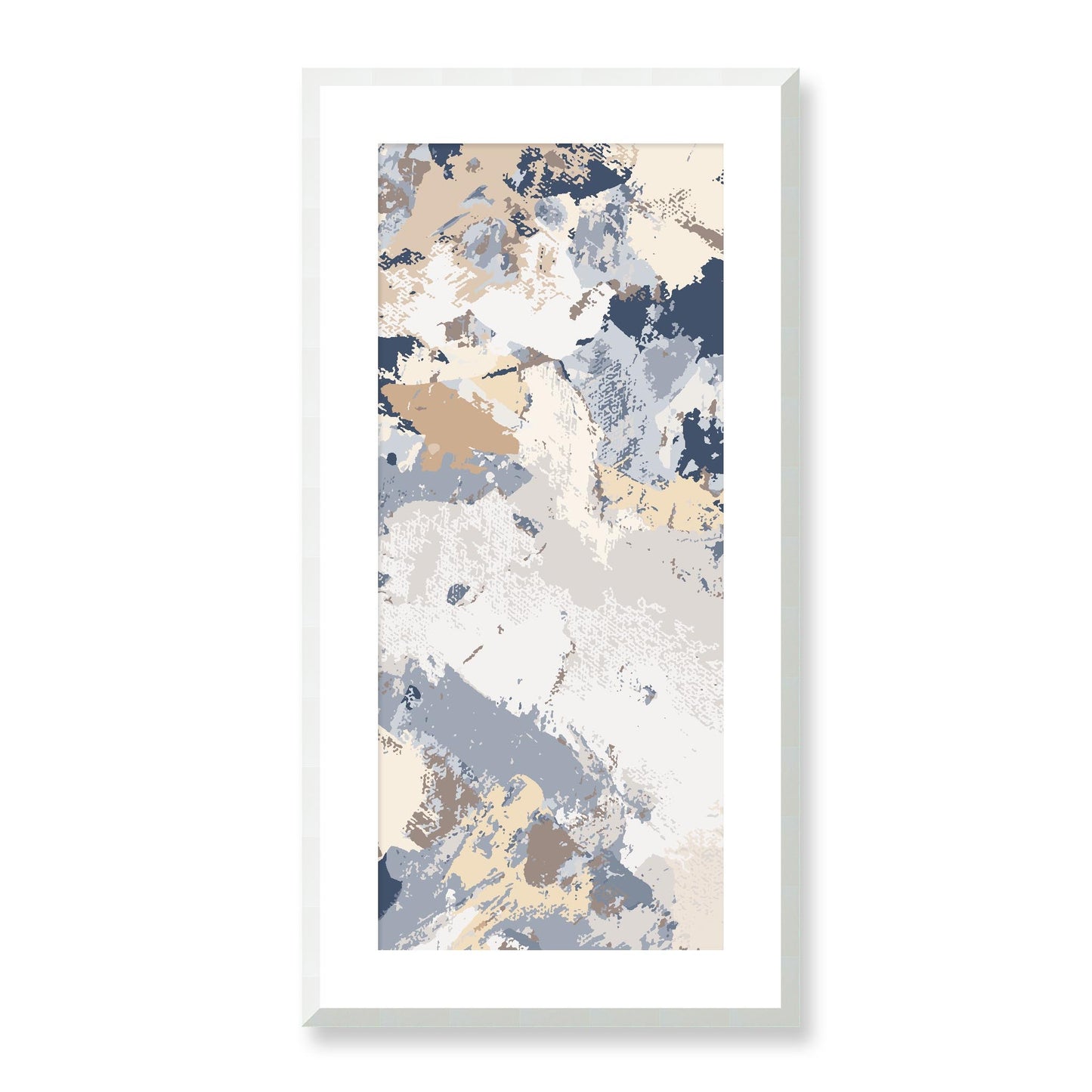 Framed Graphic Art Print, White Mat - 16x33 inches | FP-1160-7689, Prints, Graphic art, White Frame, 41 x 81 cm ,16 x 32 inches