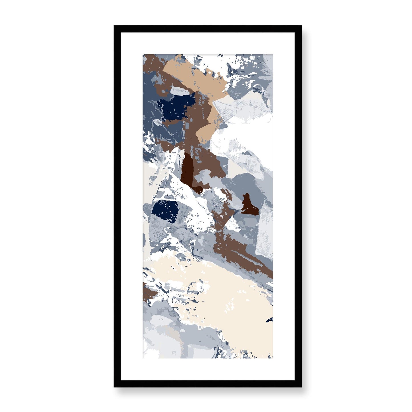 Framed Graphic Art Print, White Mat - 16x33 inches | FP-1160-7690, Prints, Graphic art, Black Frame, 41 x 81 cm ,16 x 32 inches