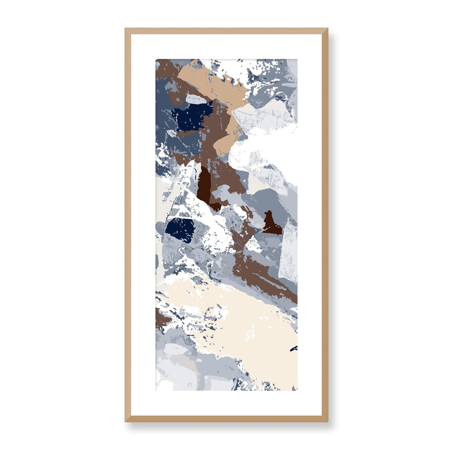 Framed Graphic Art Print, White Mat - 16x33 inches | FP-1160-7690, Prints, Graphic art, Natural Frame, 41 x 81 cm ,16 x 32 inches