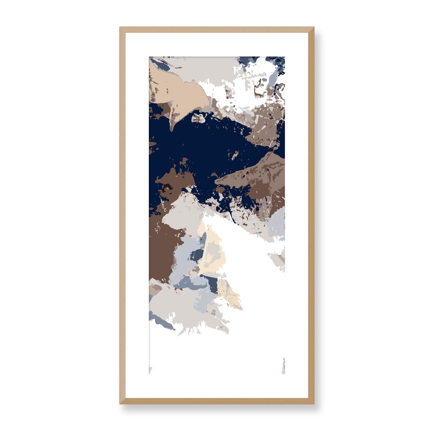 Framed Graphic Art Print, White Mat - 16x33 inches | FP-1160-7692, Prints, Graphic art, Natural Frame, 41 x 81 cm ,16 x 32 inches