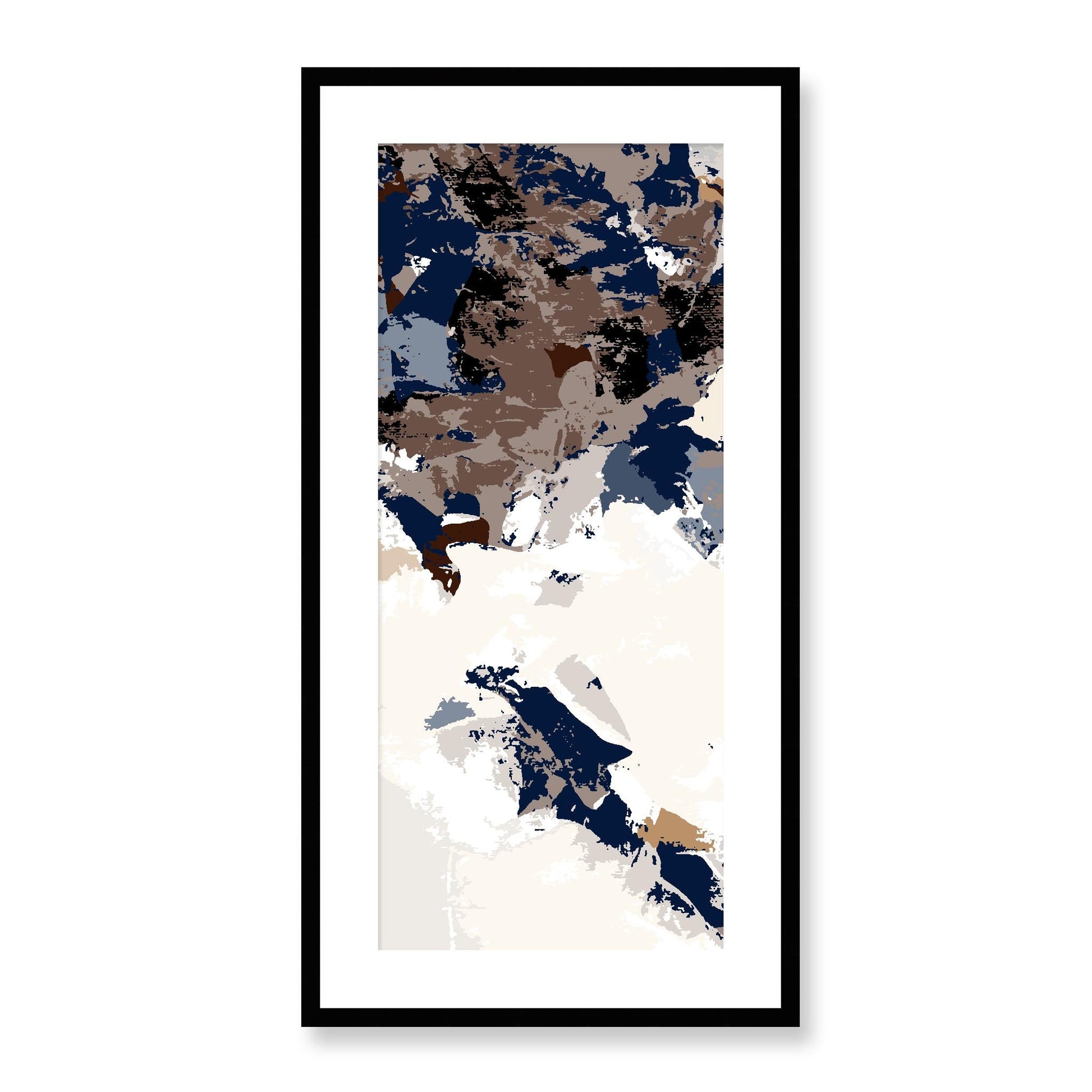 Framed Graphic Art Print, White Mat - 16x33 inches | FP-1160-7693, Prints, Graphic art, Black Frame, 41 x 81 cm ,16 x 32 inches