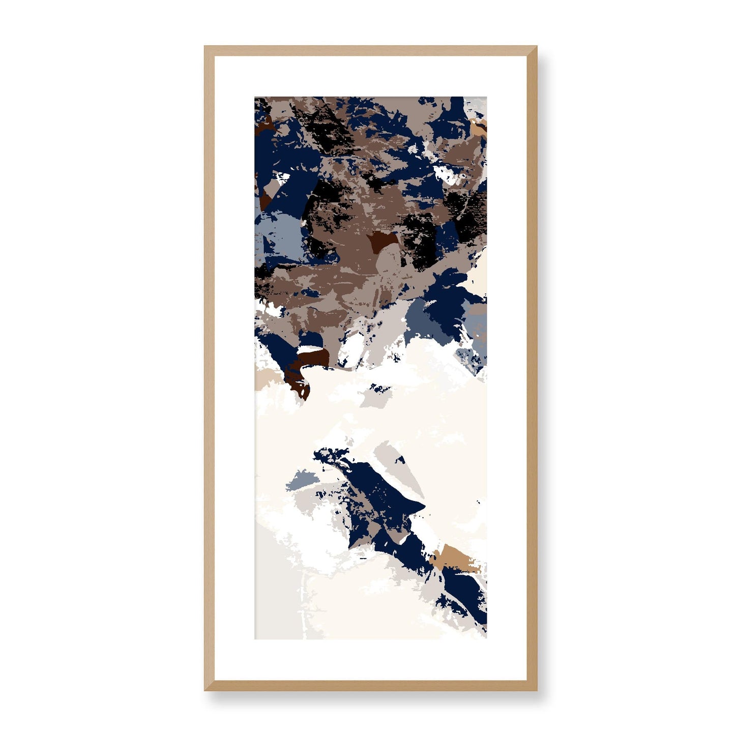 Framed Graphic Art Print, White Mat - 16x33 inches | FP-1160-7693, Prints, Graphic art, Natural Frame, 41 x 81 cm ,16 x 32 inches