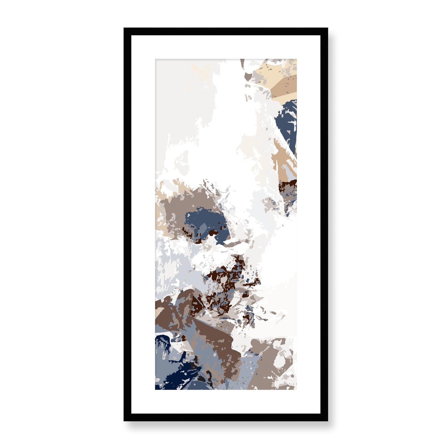 Framed Graphic Art Print, White Mat - 16x33 inches | FP-1160-7694, Prints, Graphic art, Black Frame, 41 x 81 cm ,16 x 32 inches