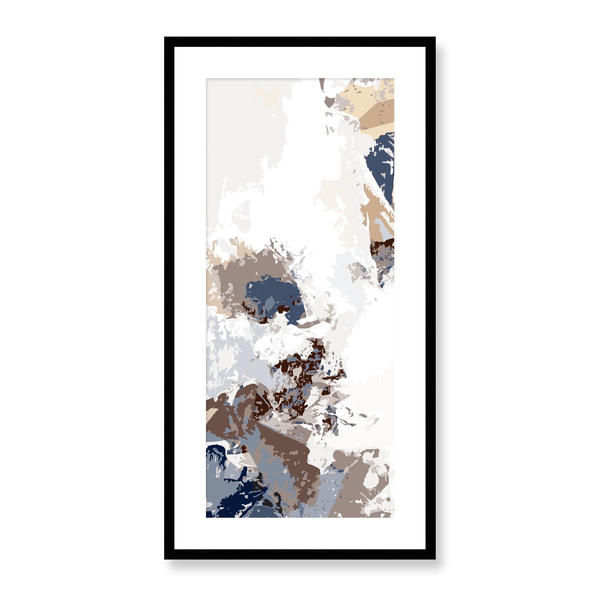 Framed Graphic Art Print, White Mat - 16x33 inches | FP-1160-7694, Prints, Graphic art, Black Frame, 41 x 81 cm ,16 x 32 inches