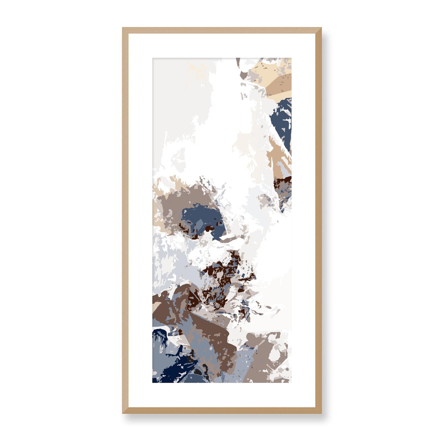 Framed Graphic Art Print, White Mat - 16x33 inches | FP-1160-7694, Prints, Graphic art, Natural Frame, 41 x 81 cm ,16 x 32 inches