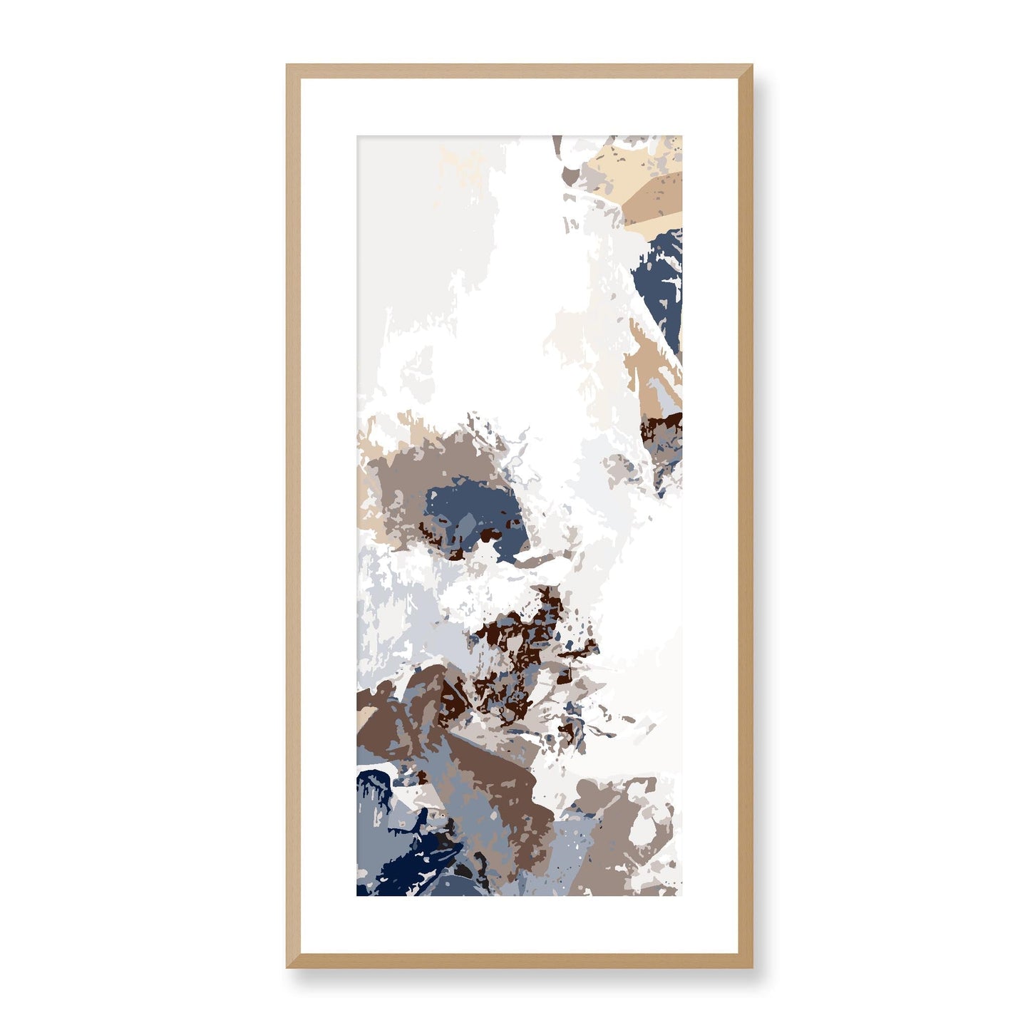 Framed Graphic Art Print, White Mat - 16x33 inches | FP-1160-7694, Prints, Graphic art, Natural Frame, 41 x 81 cm ,16 x 32 inches