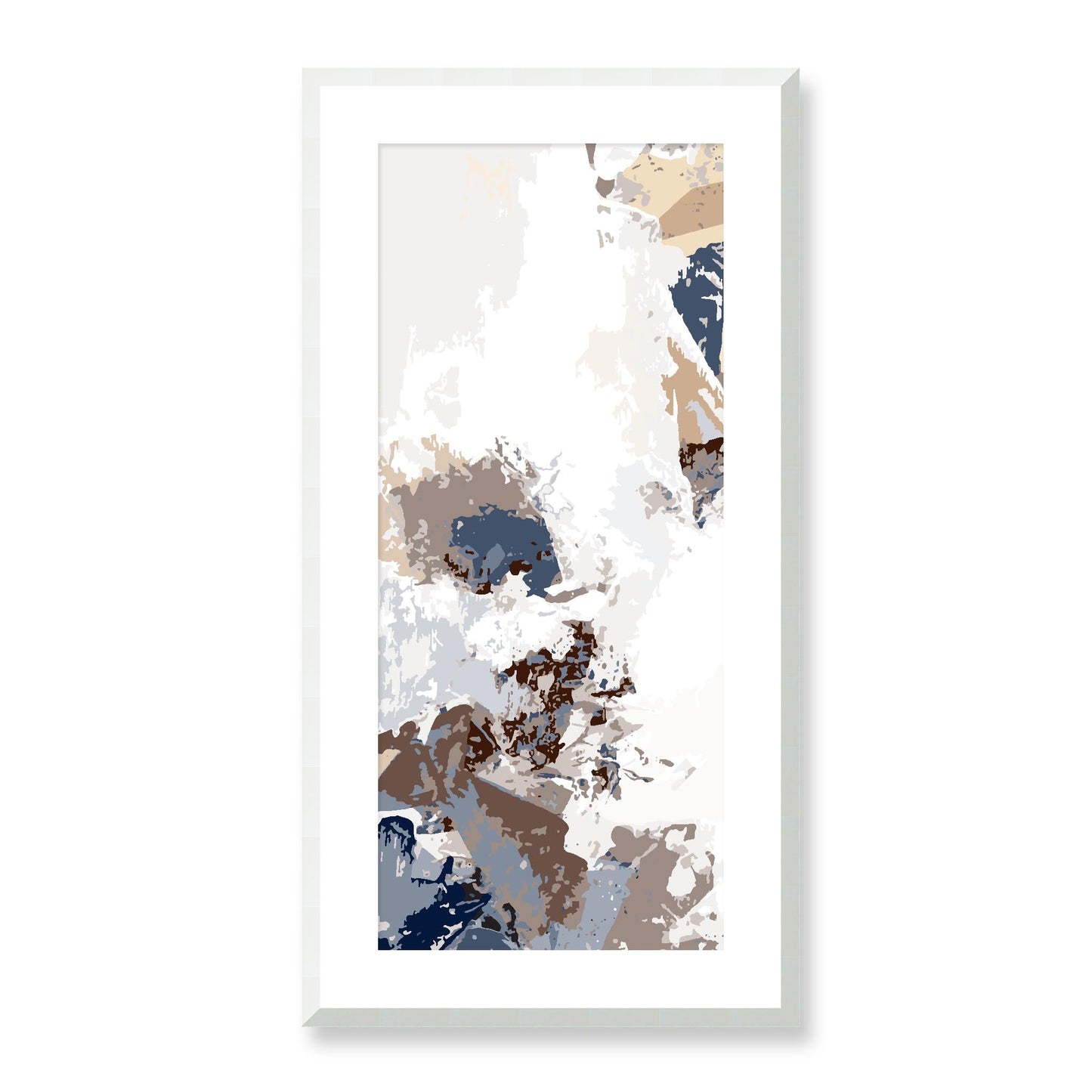 Framed Graphic Art Print, White Mat - 16x33 inches | FP-1160-7694, Prints, Graphic art, White Frame, 41 x 81 cm ,16 x 32 inches